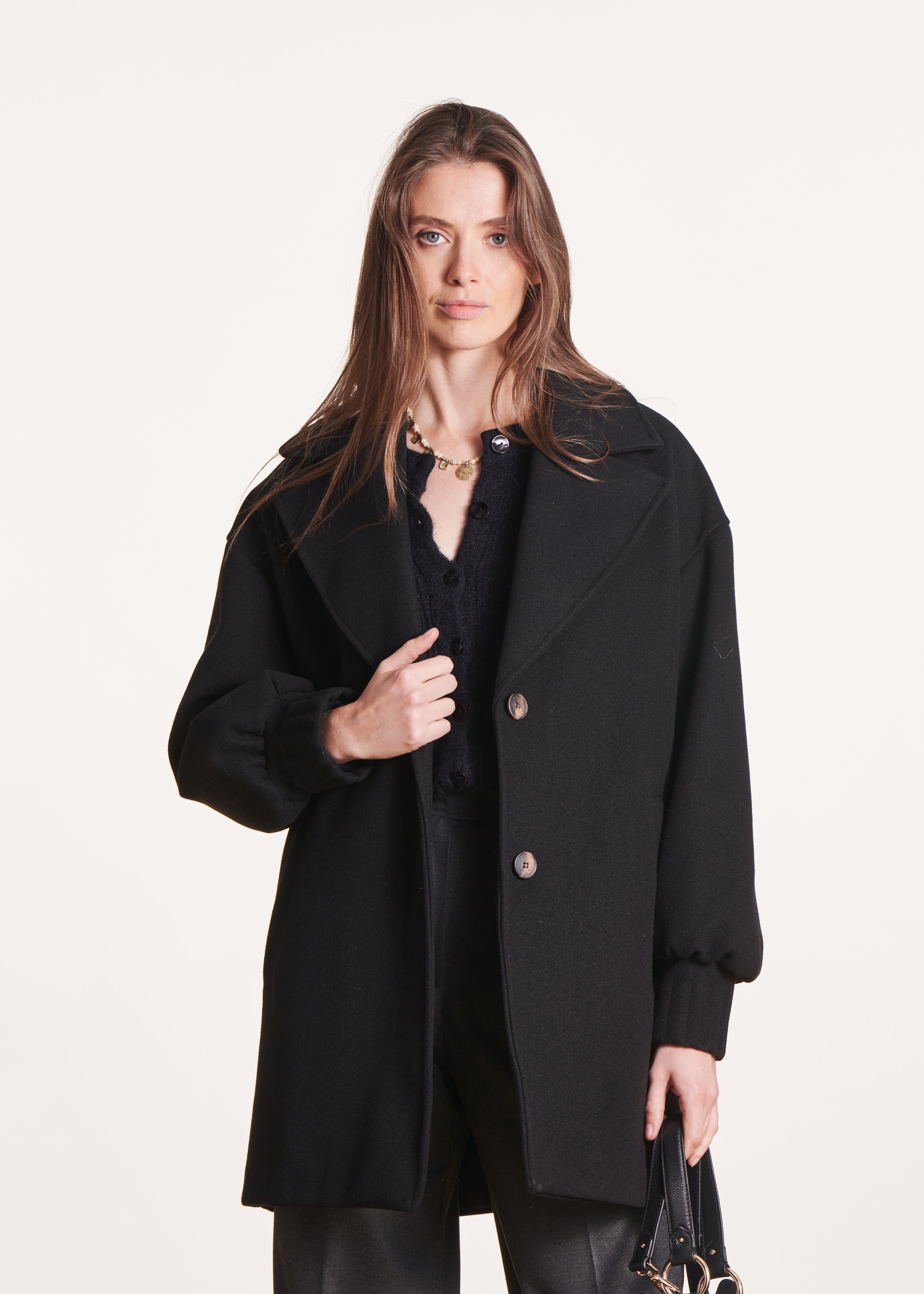 Manteau ample noir