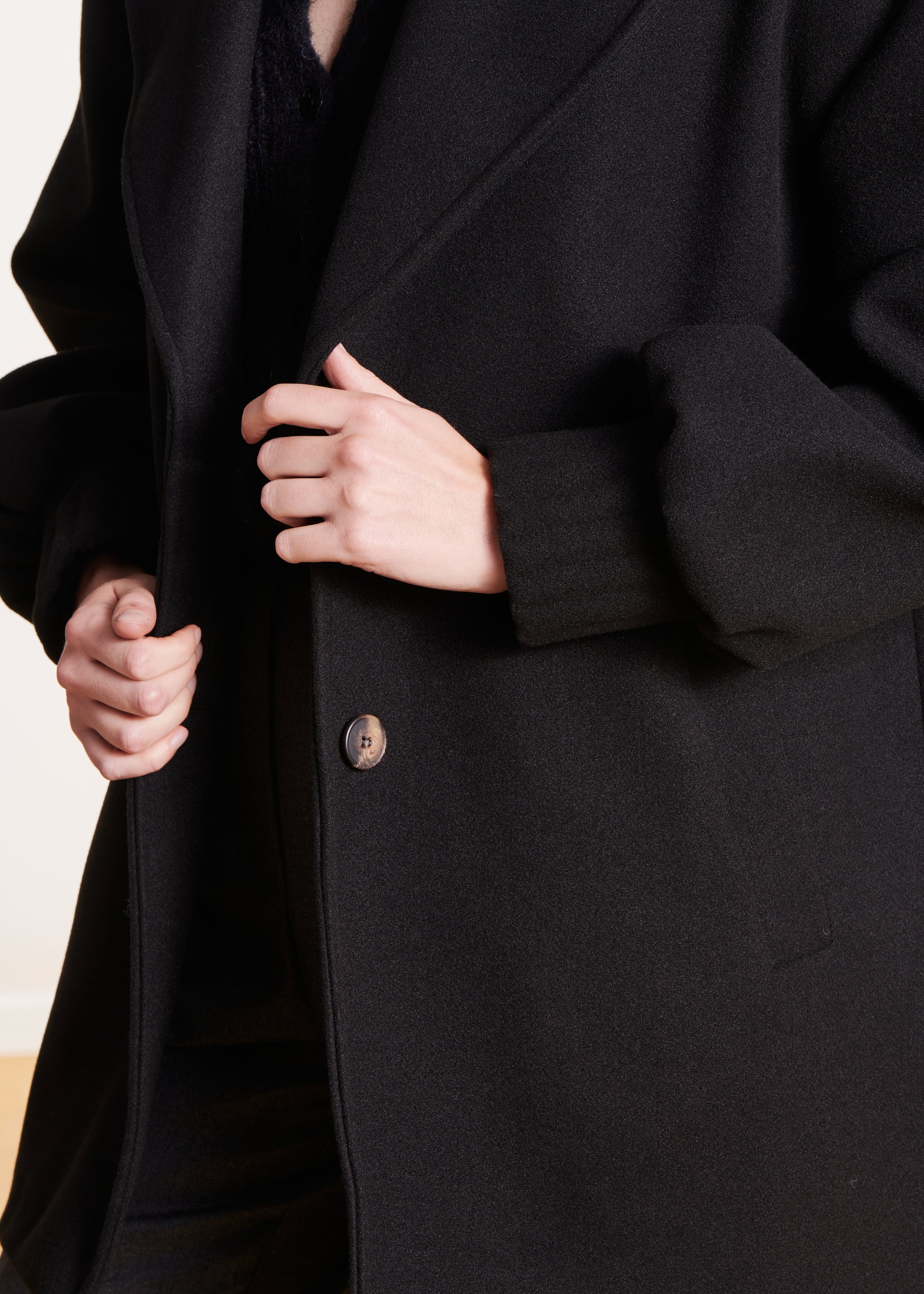 Manteau ample noir