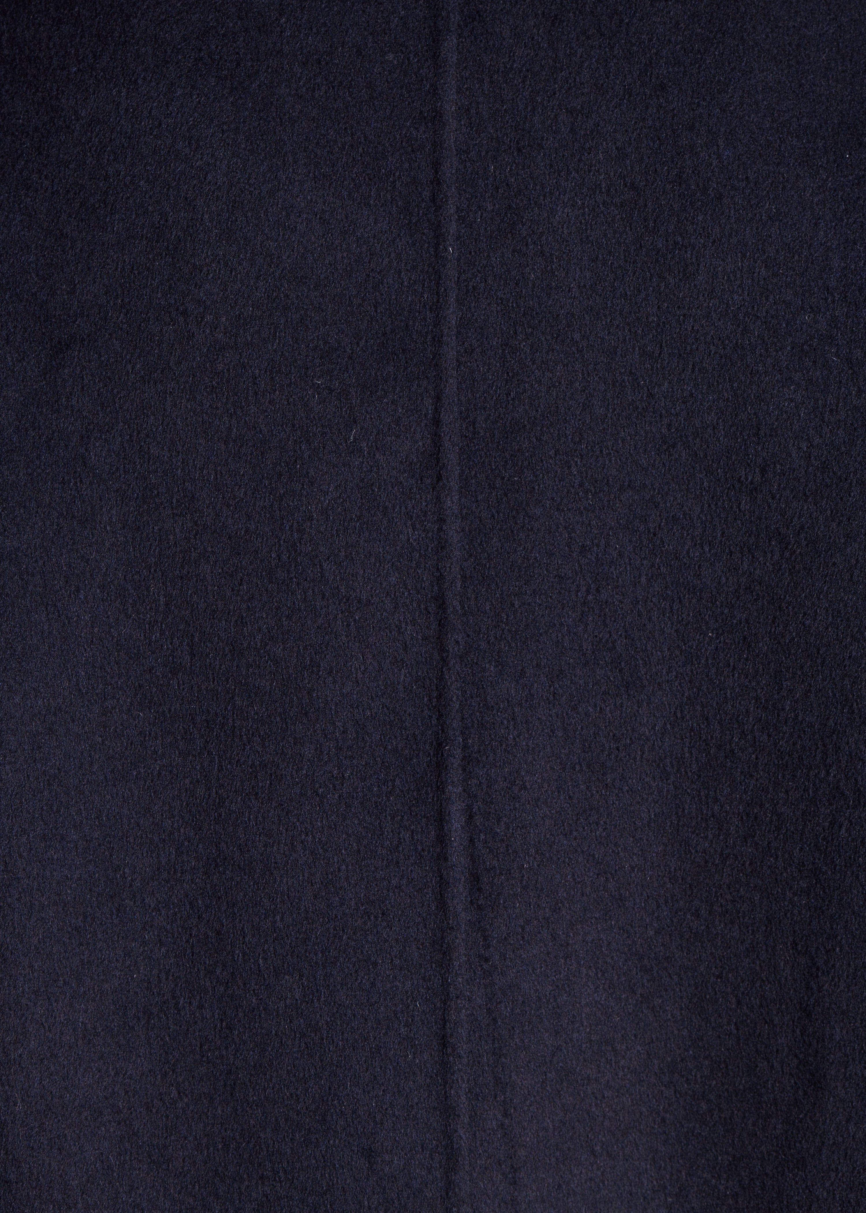 Manteau court bleu marine en laine