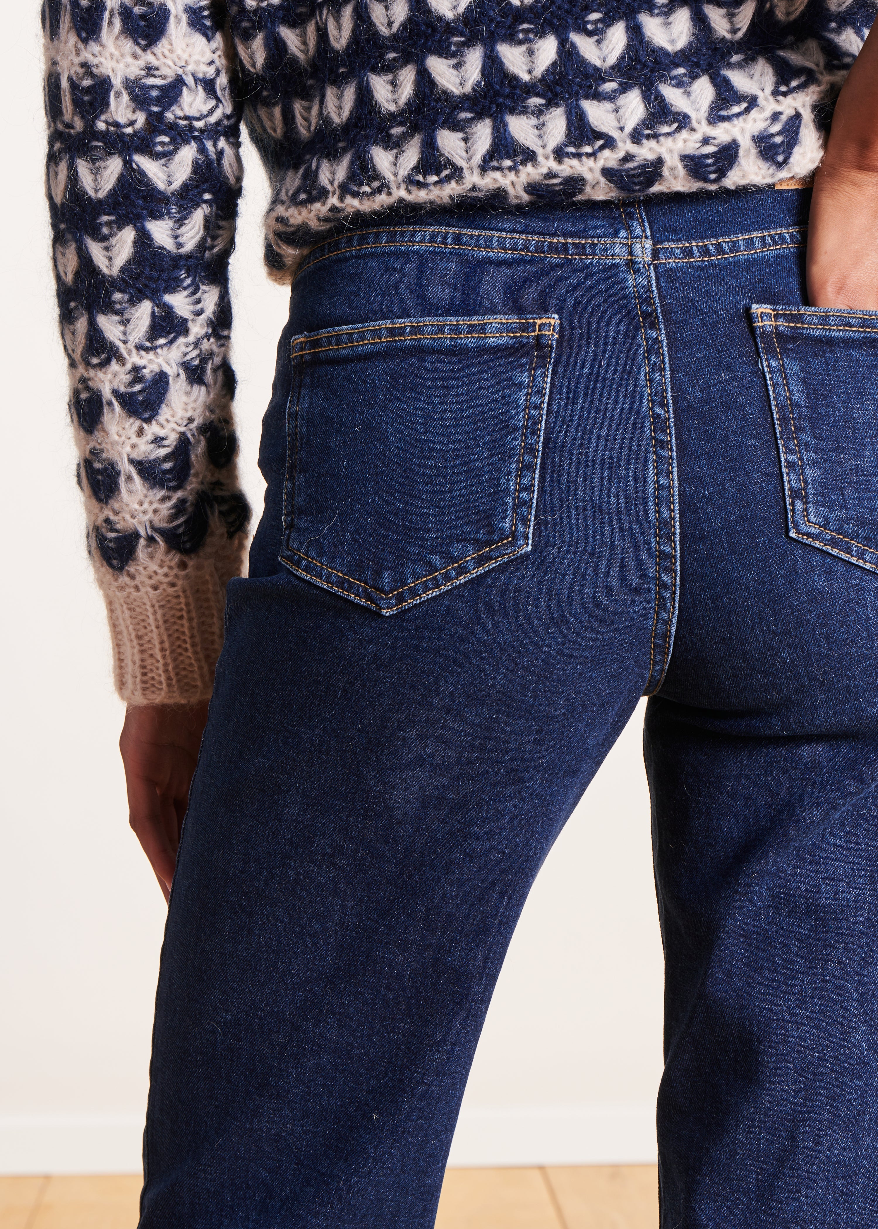 Straight jeans in organic cotton