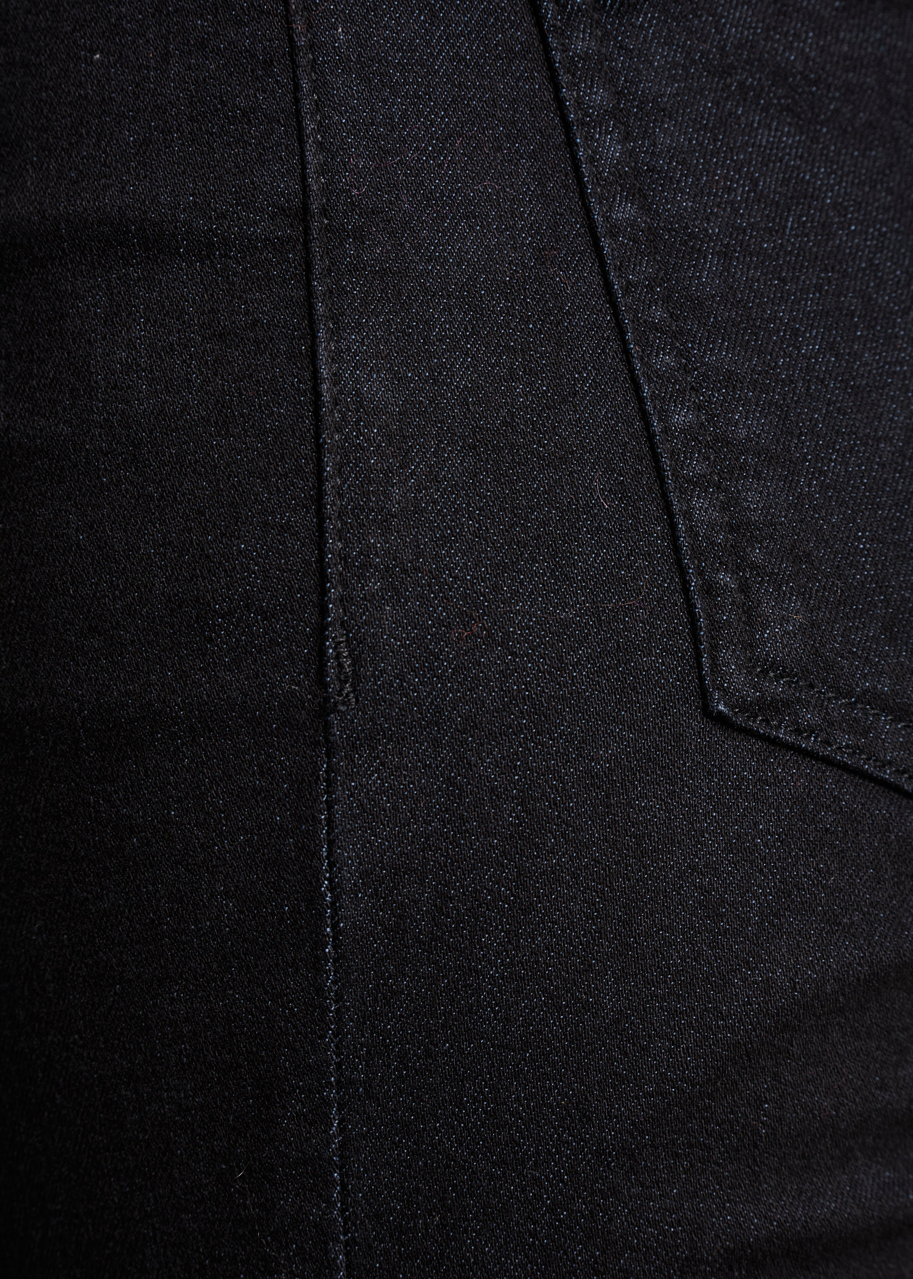 Jean cropped noir en coton biologique