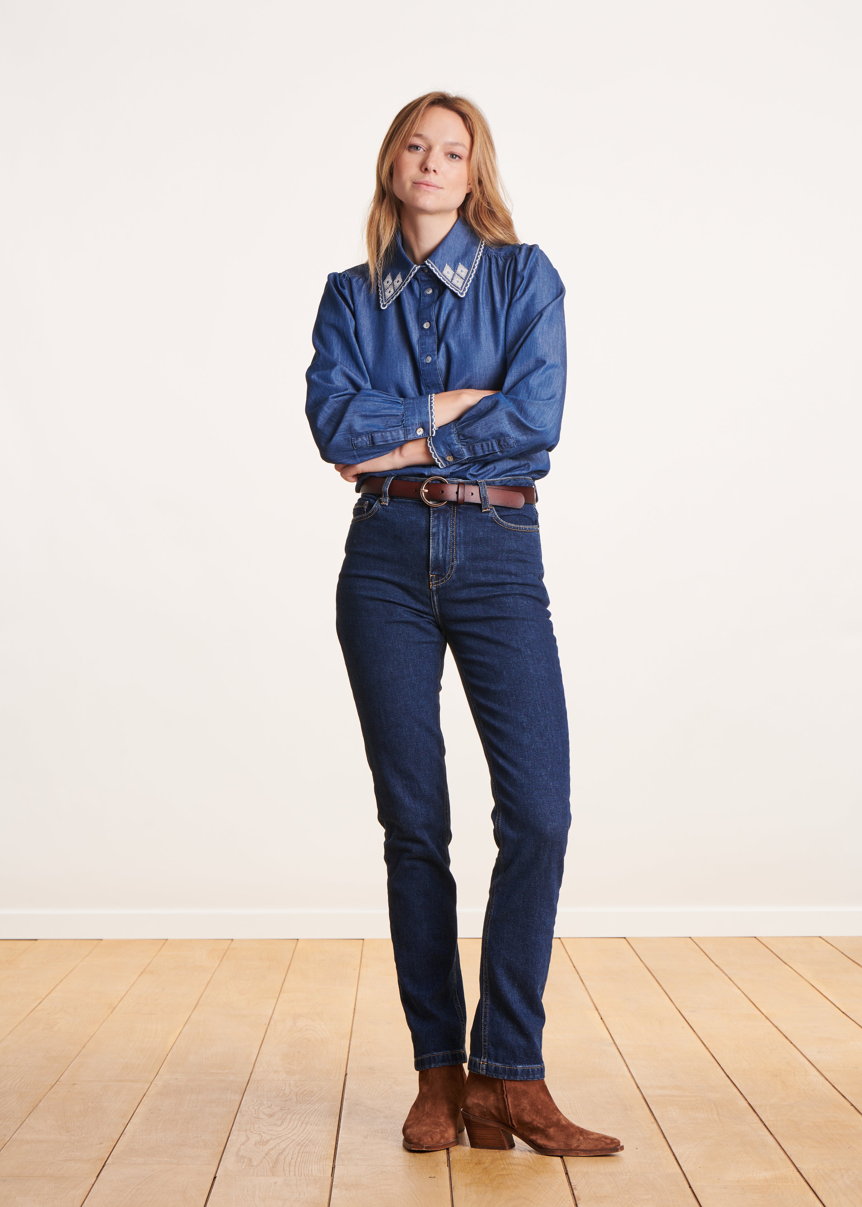 Slim-fit jeans in organic cotton