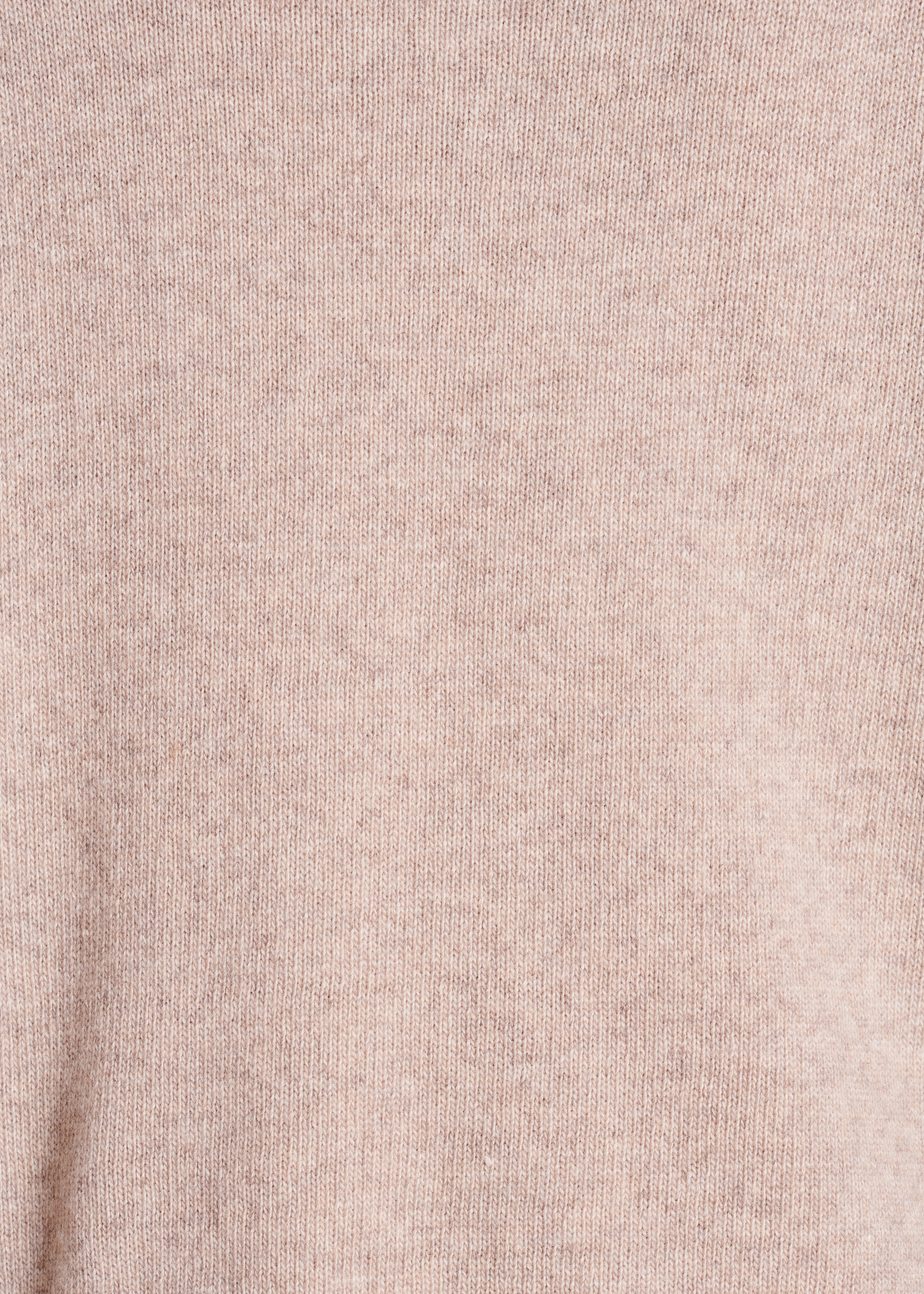 Loose beige jumper in soft knit with boat neckline