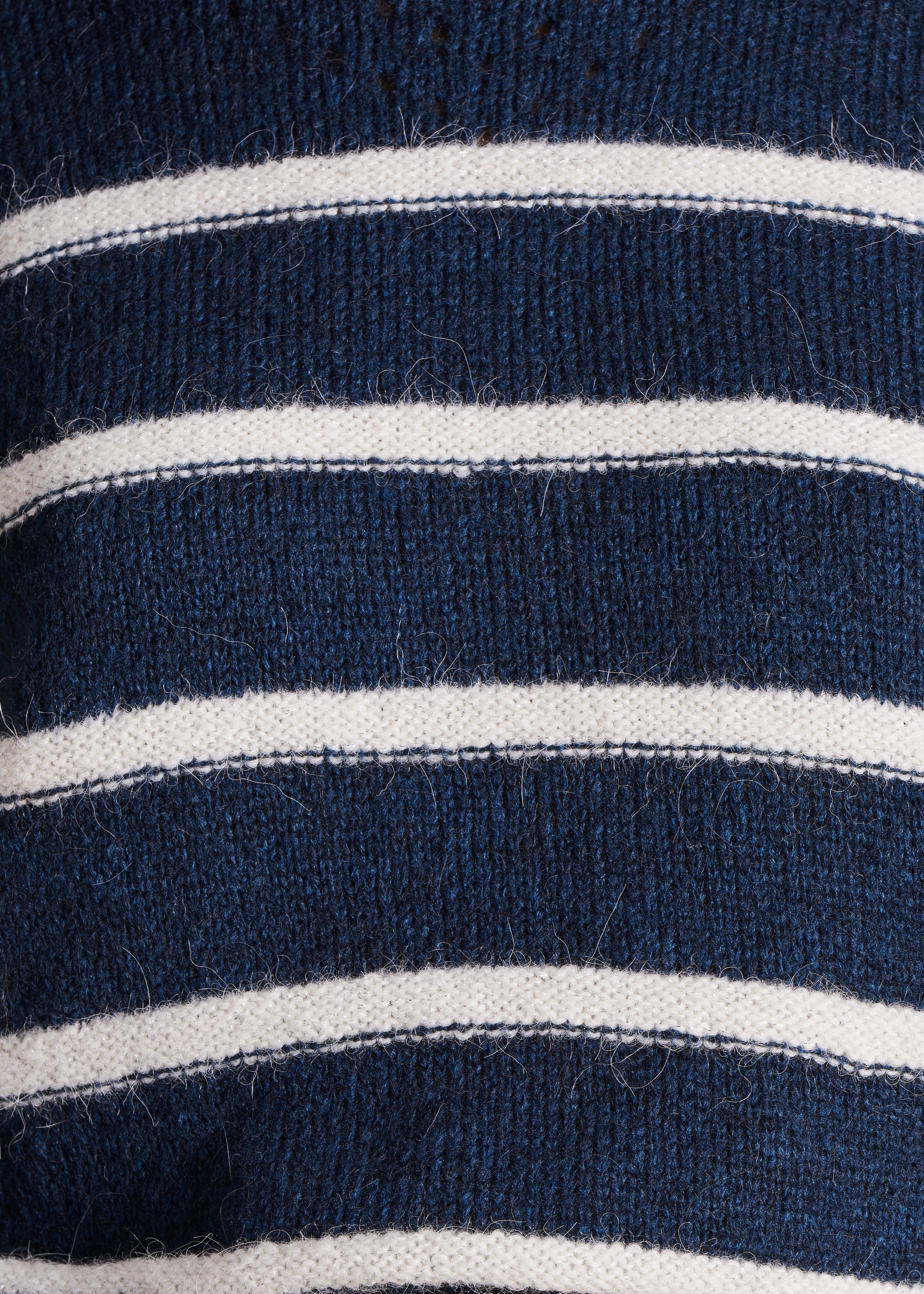 White striped sailor style sweater