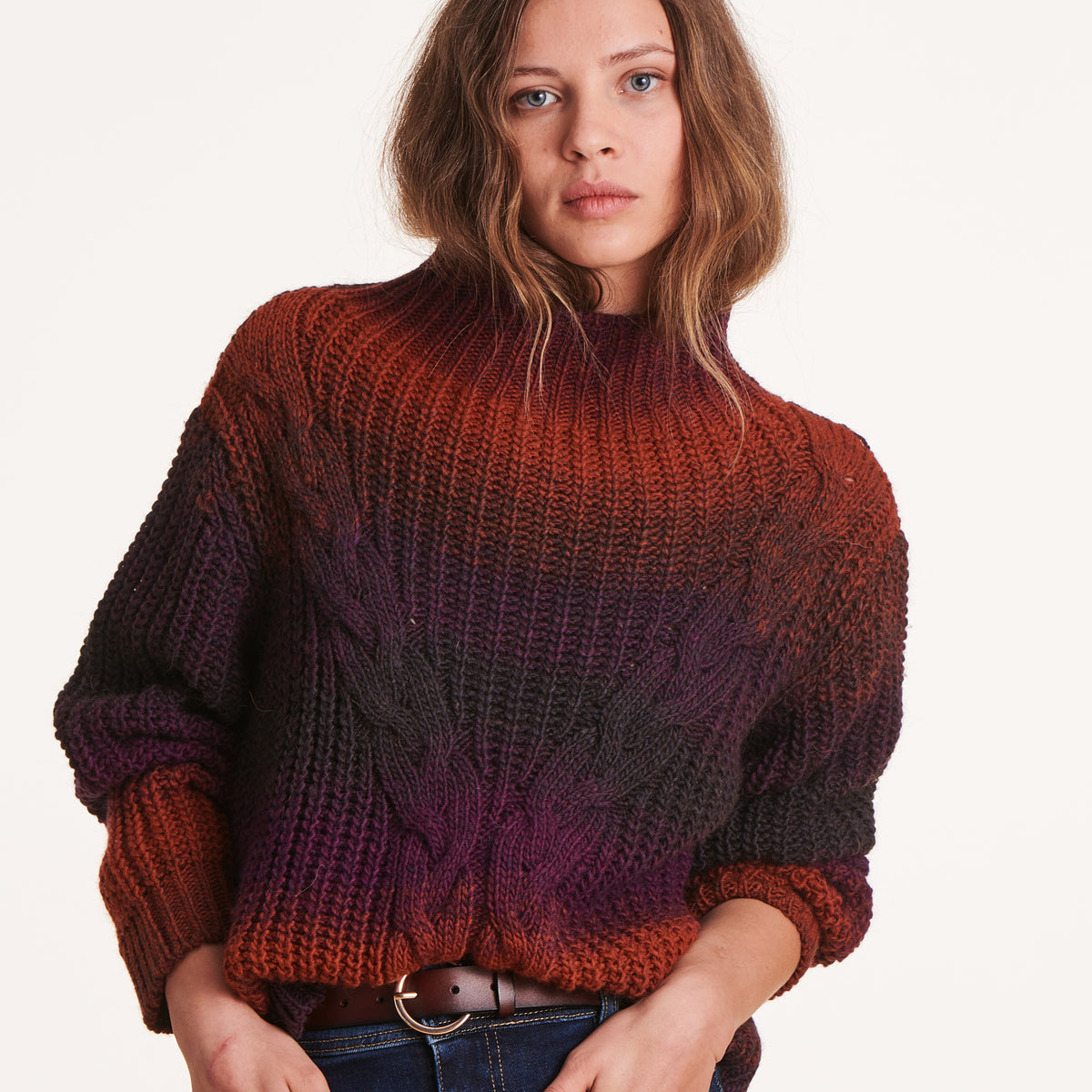 Pull Pianura Studio Taille 40 FR - Maille Voile Floral - Manches Longues Excellent État