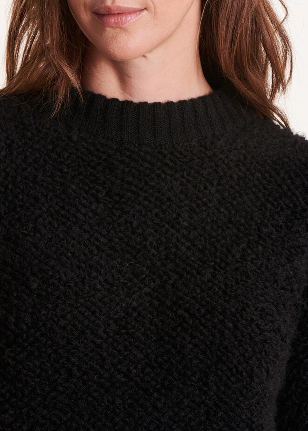 black round neck sweater
