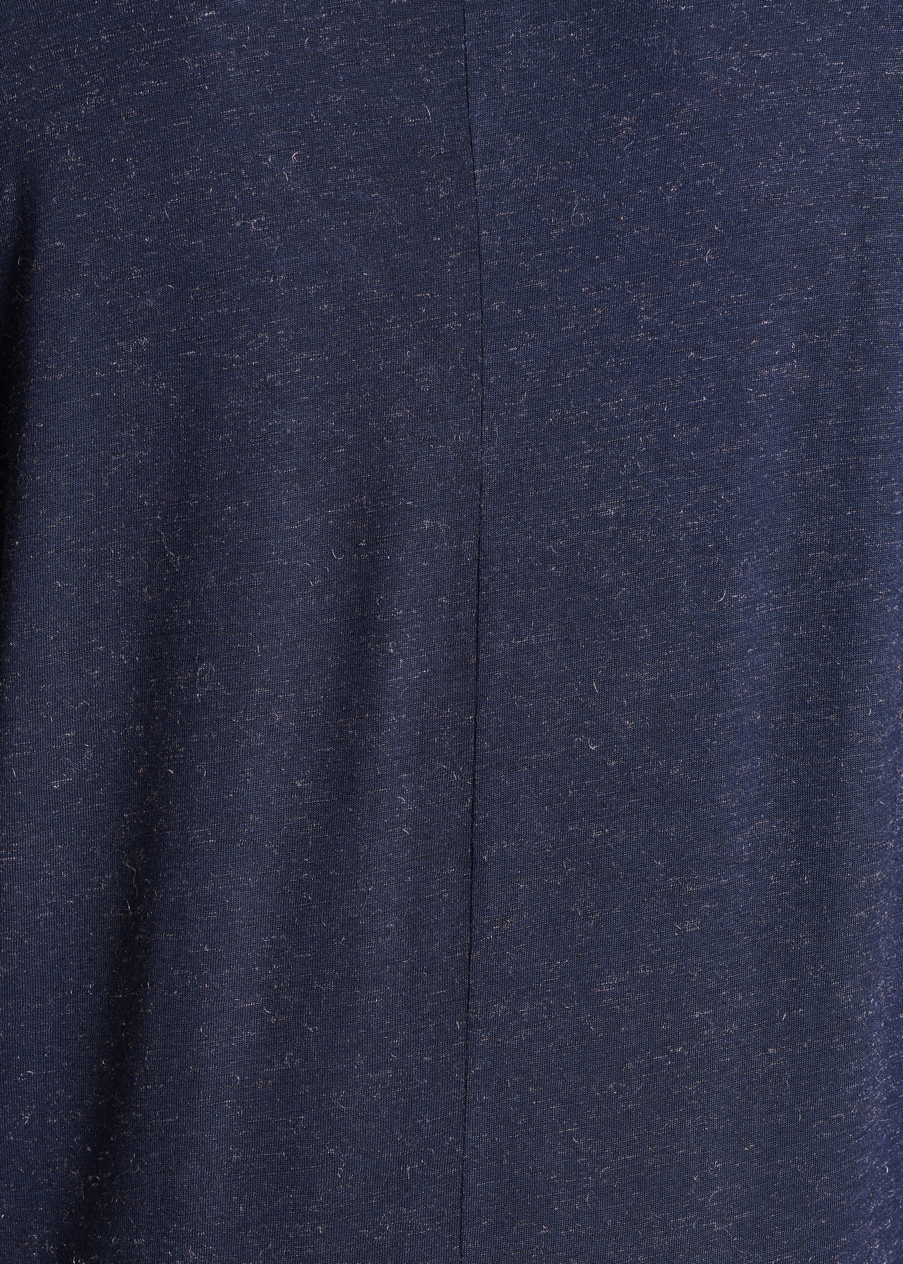 Dark blue long-sleeved V-neck T-shirt