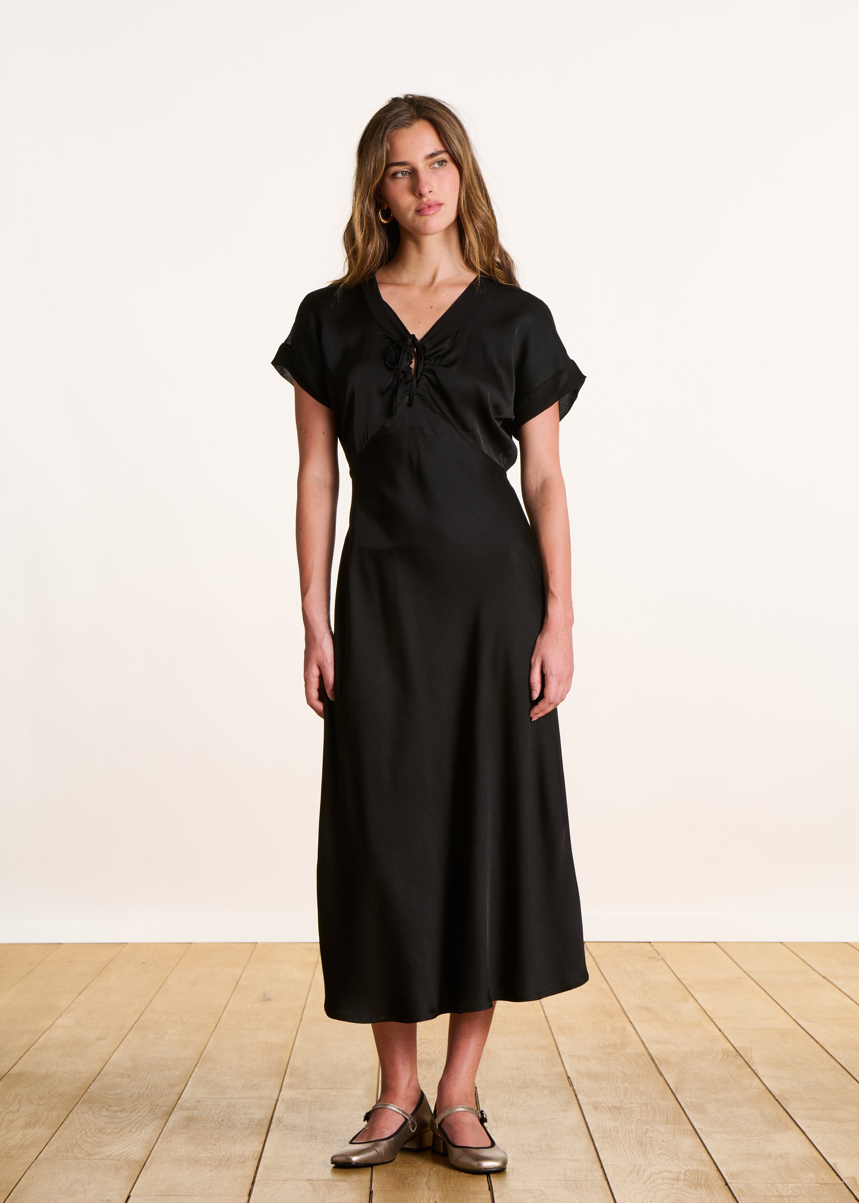 Babies dorées en cuir