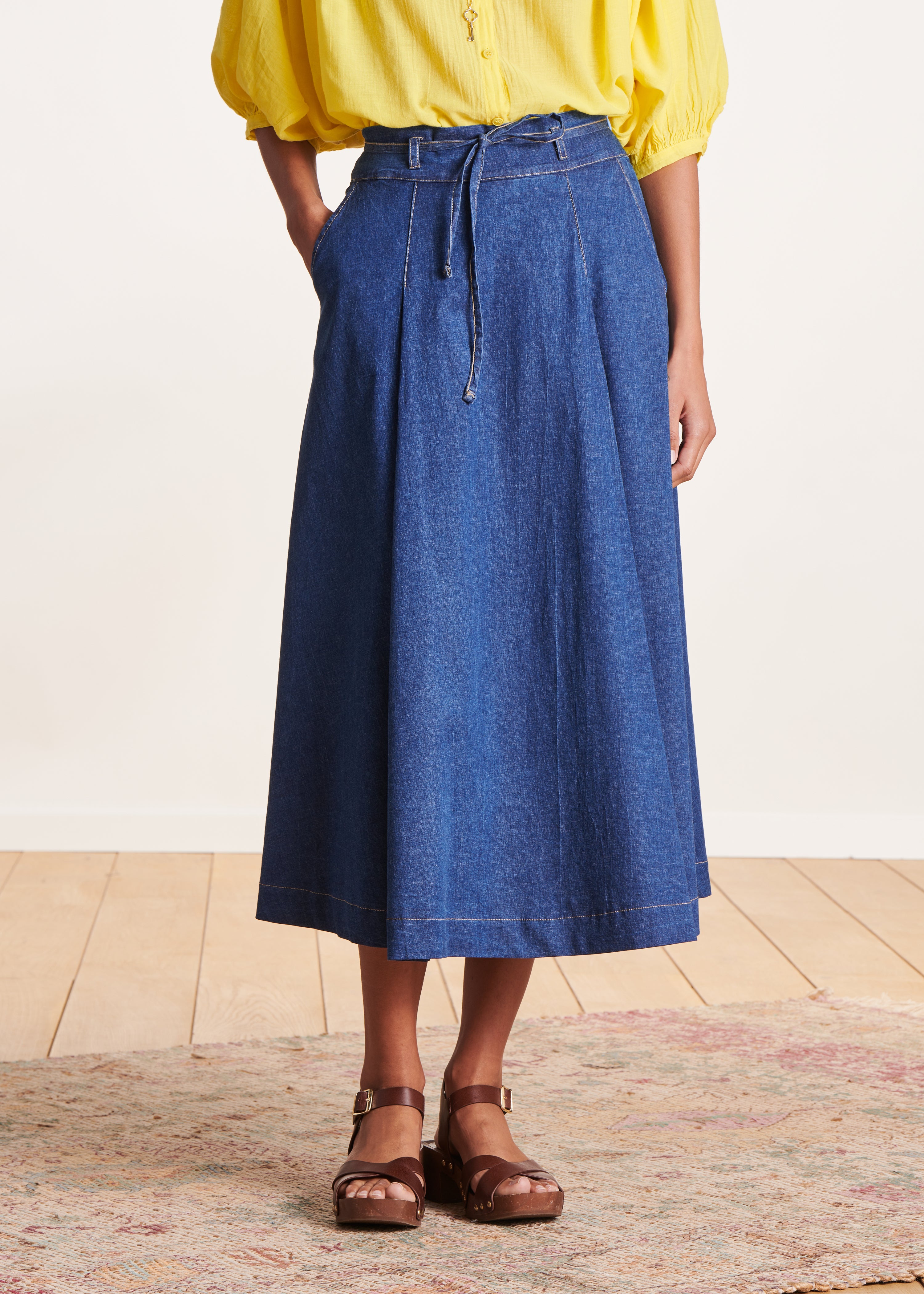 Gonna Midi Gonna Bianca Jeans Zara Skirt Gonna Pantalone Zara