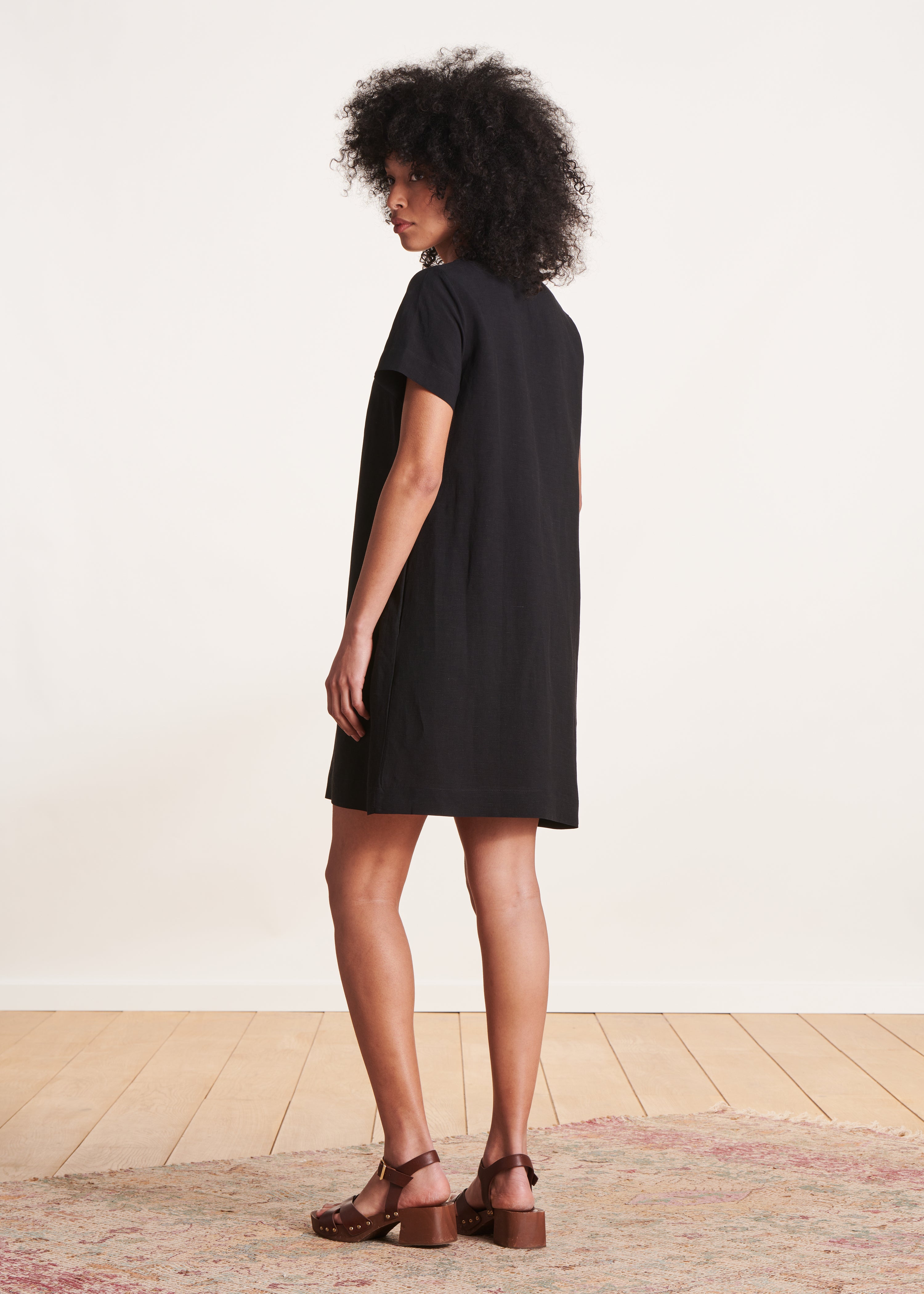 Robe Droite Robe Noir Courte Femme Robe Noire Robe Courte Chic