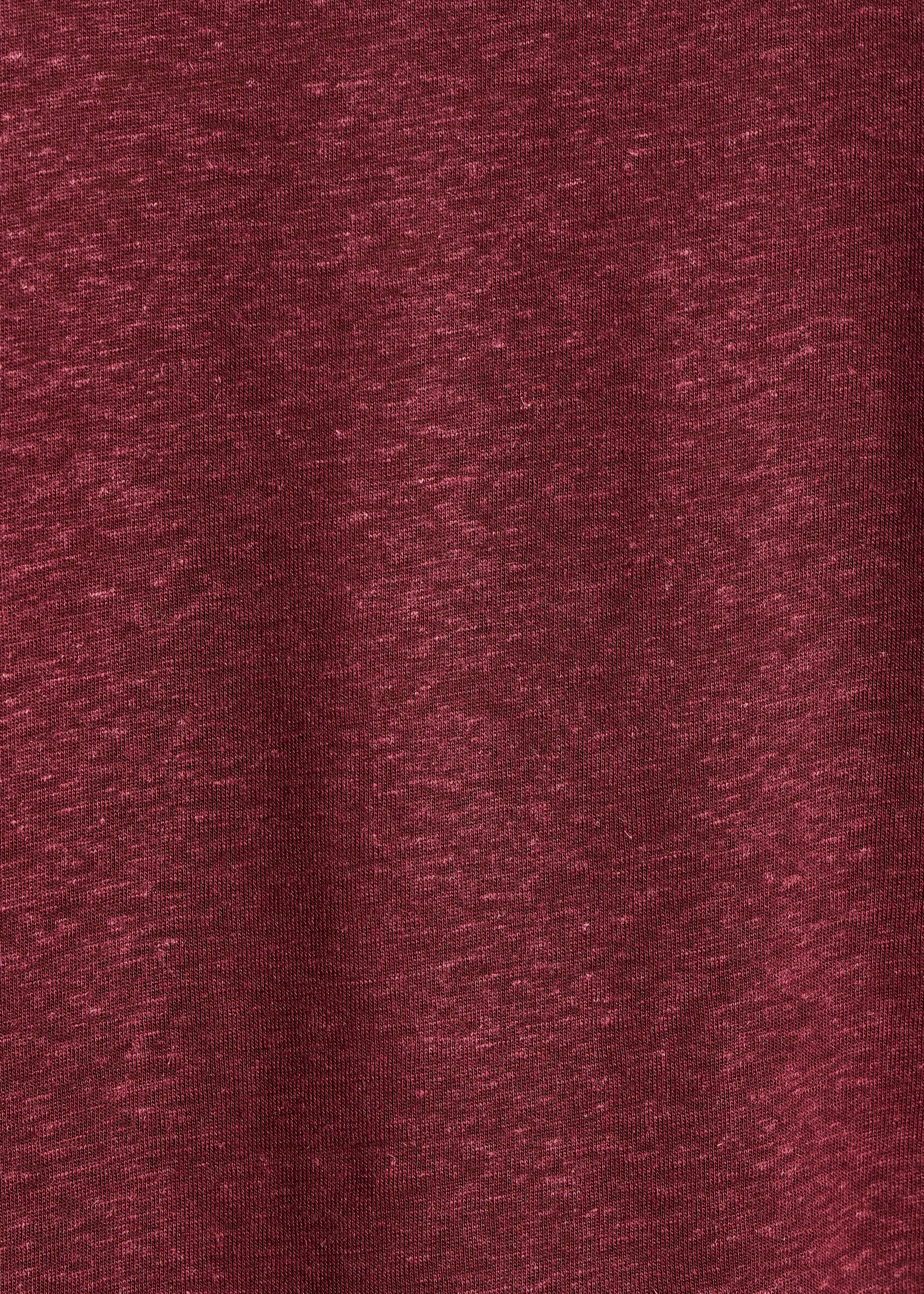 bruine lyocell T-shirt met V-hals en korte mouwen