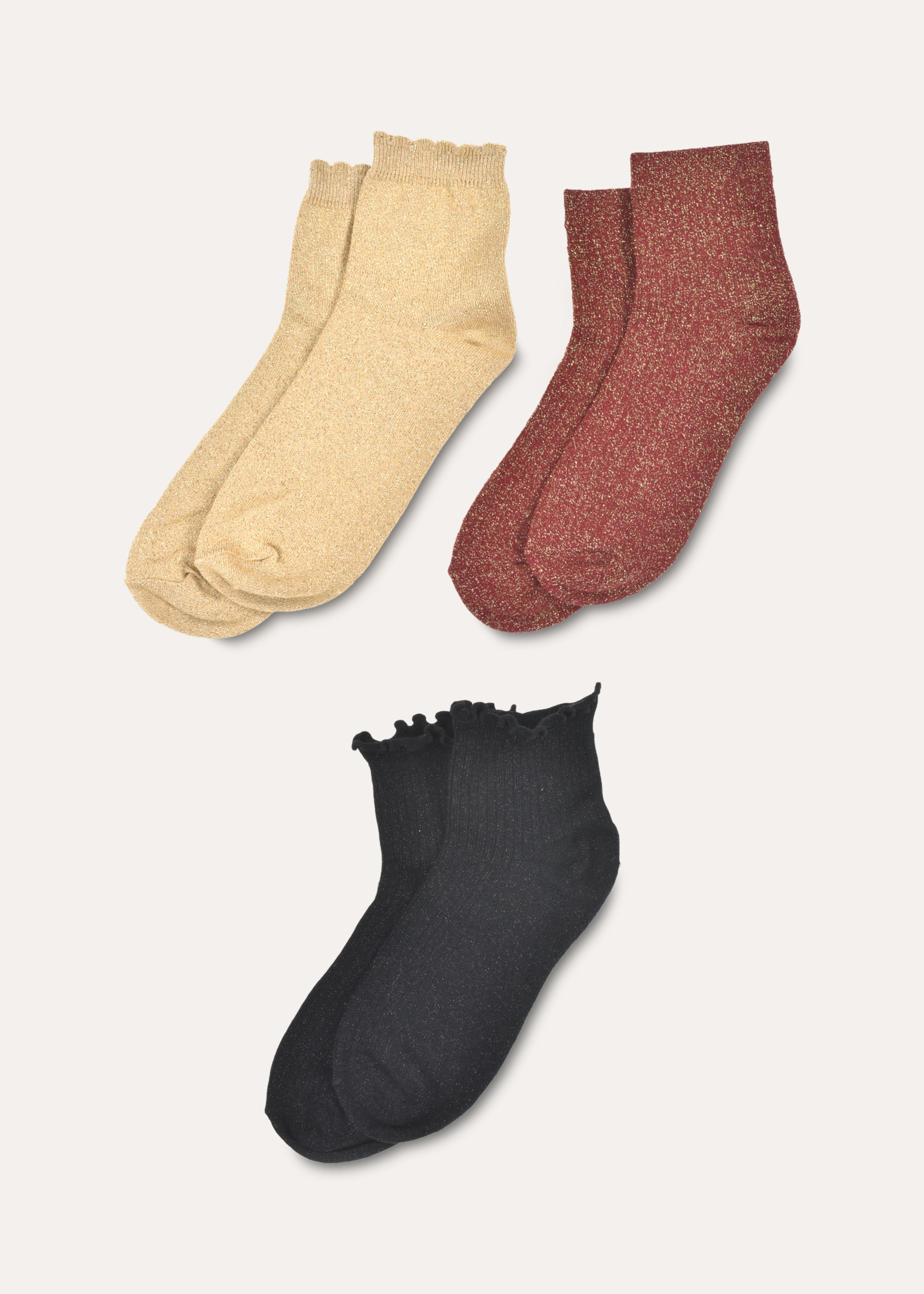 Coffret 3 paires de socquettes