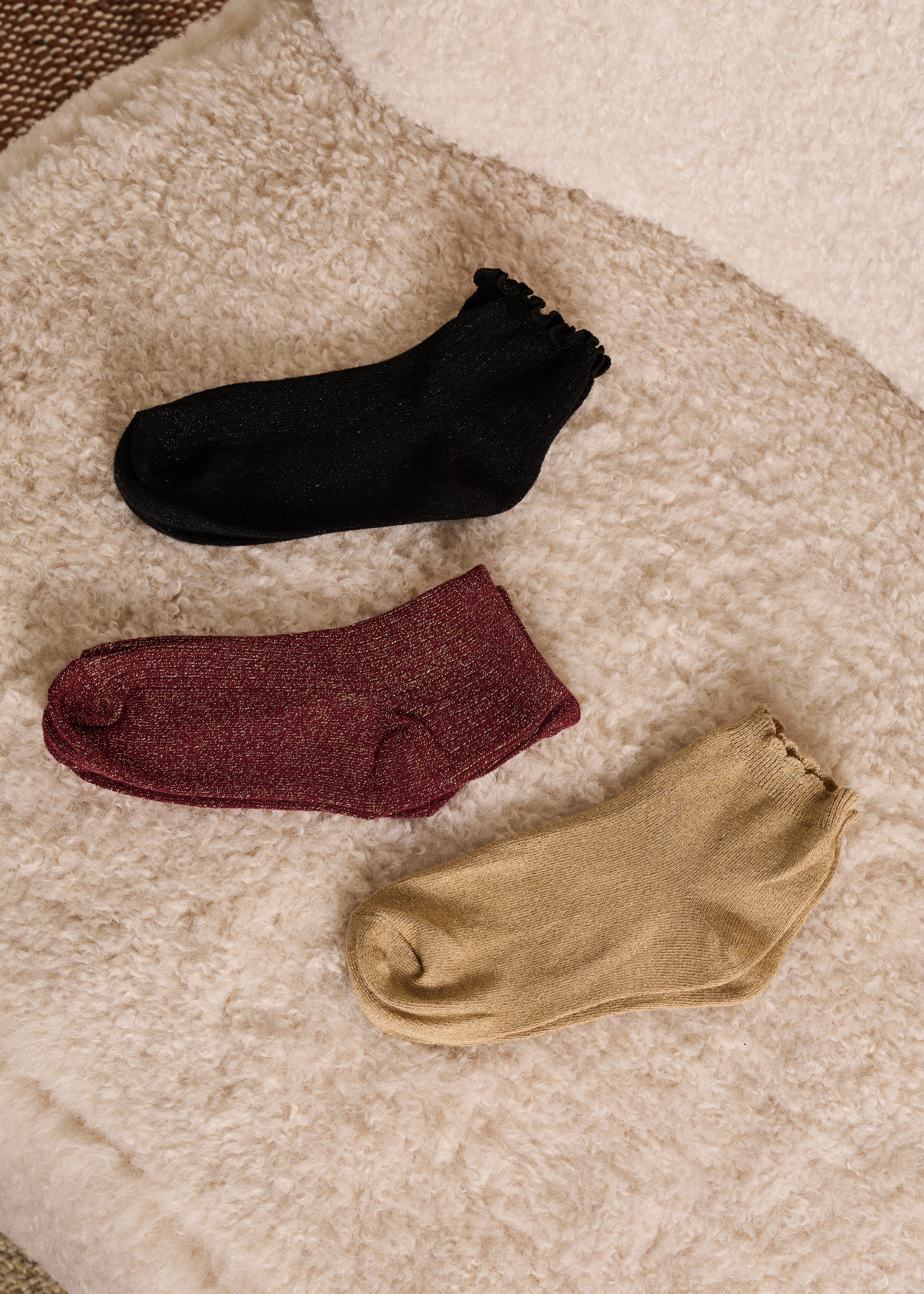 Coffret 3 paires de socquettes