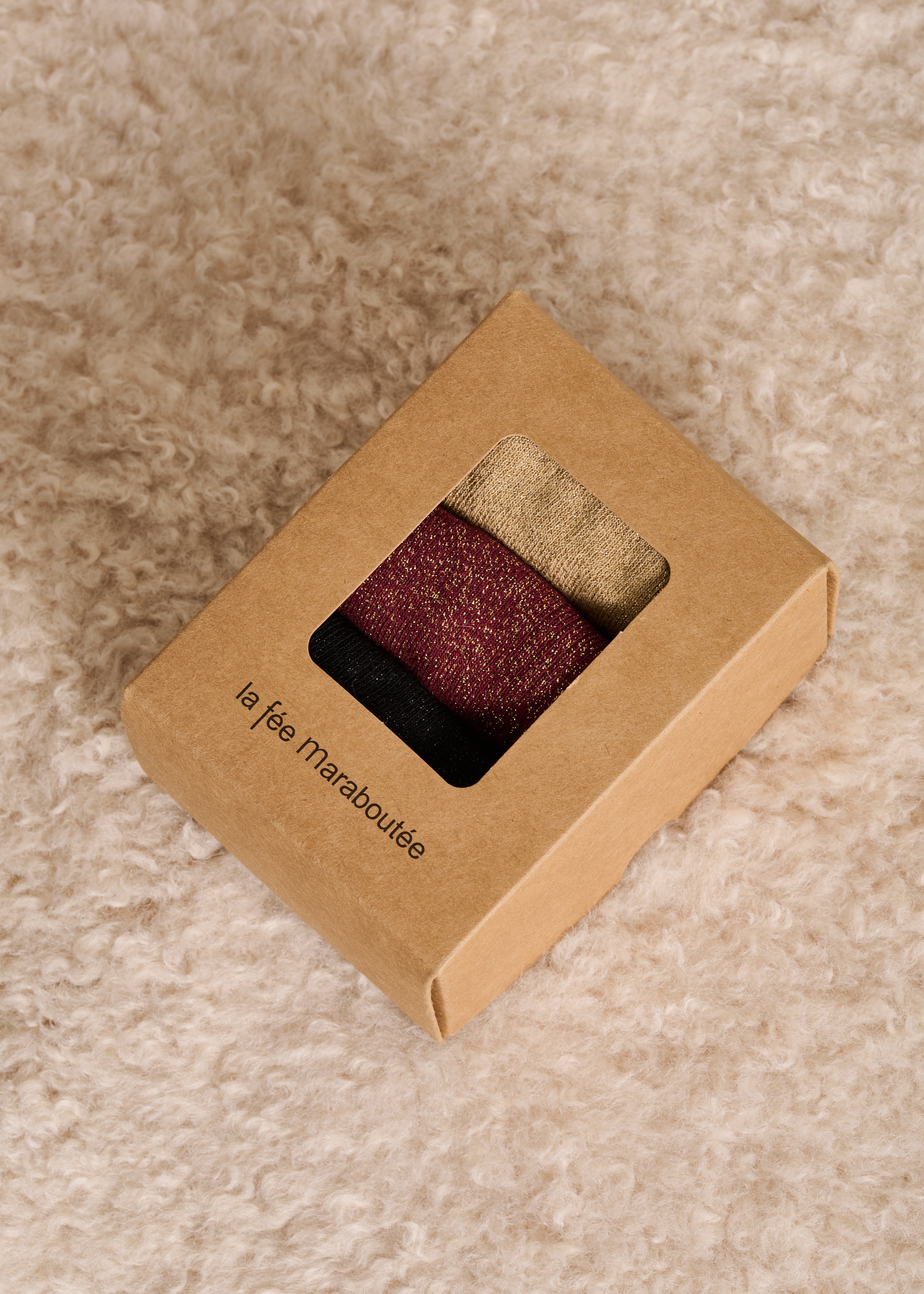 Coffret 3 paires de socquettes