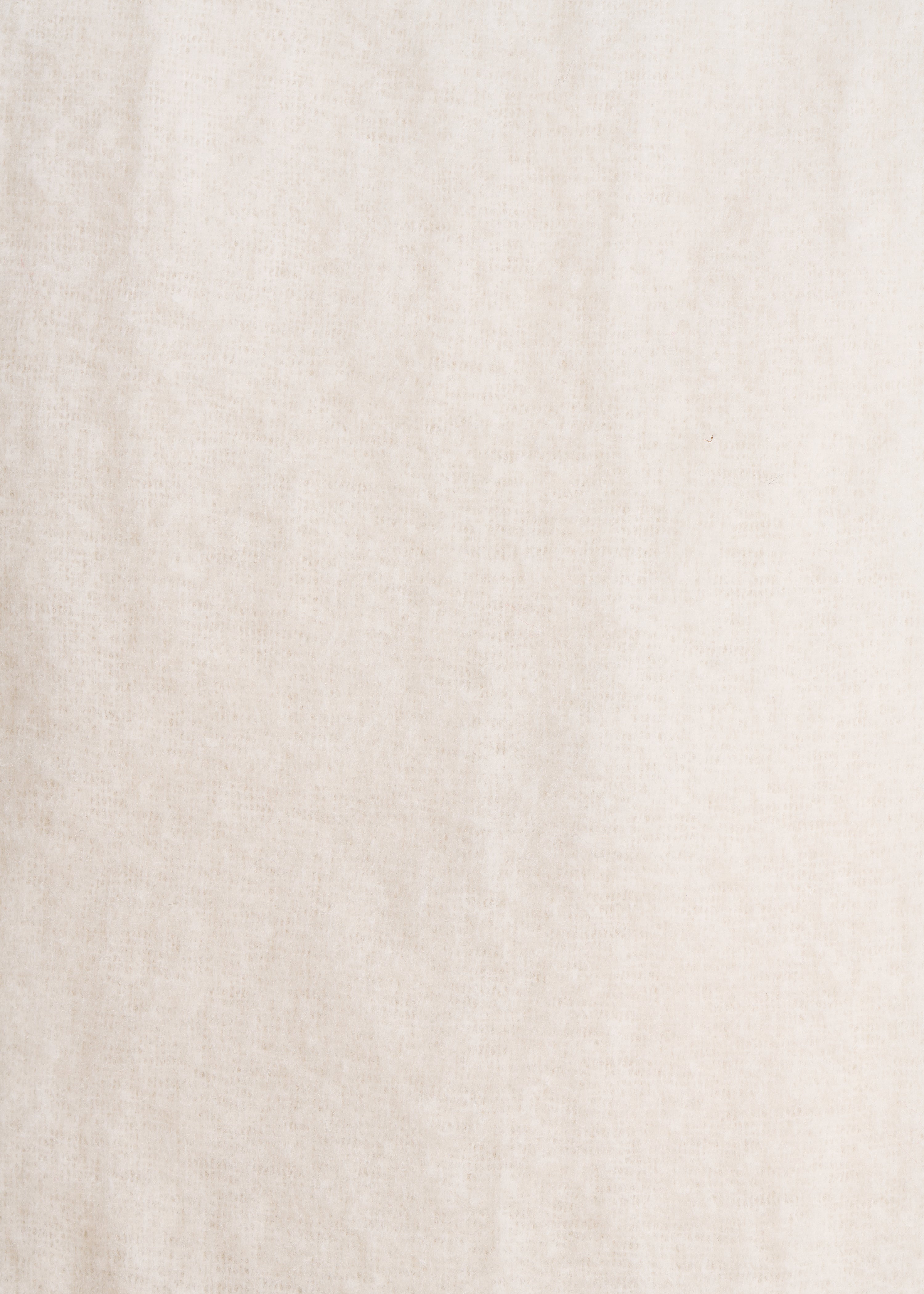 Étole unie écrue à franges