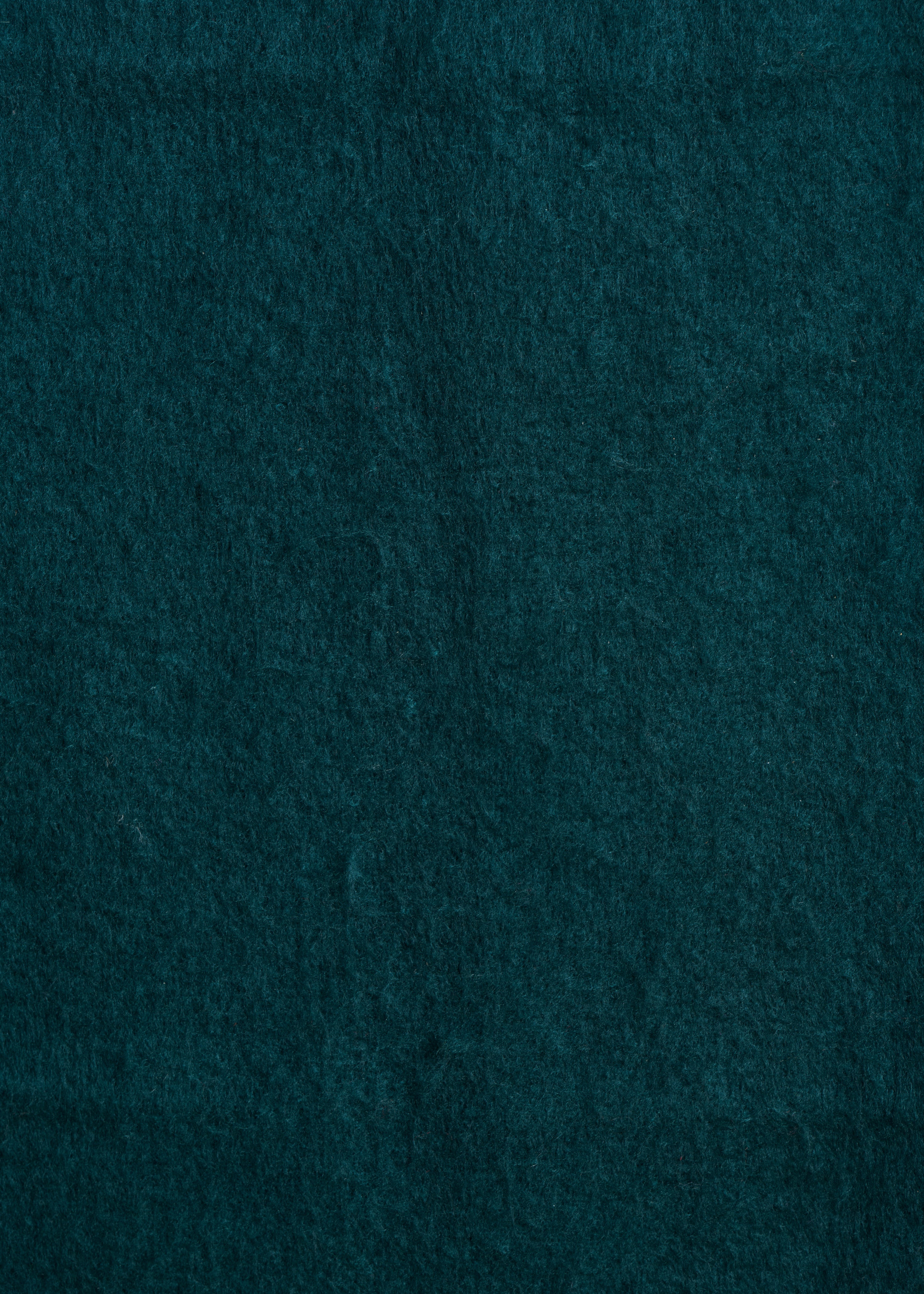 Étole bleu pétrole unie à franges