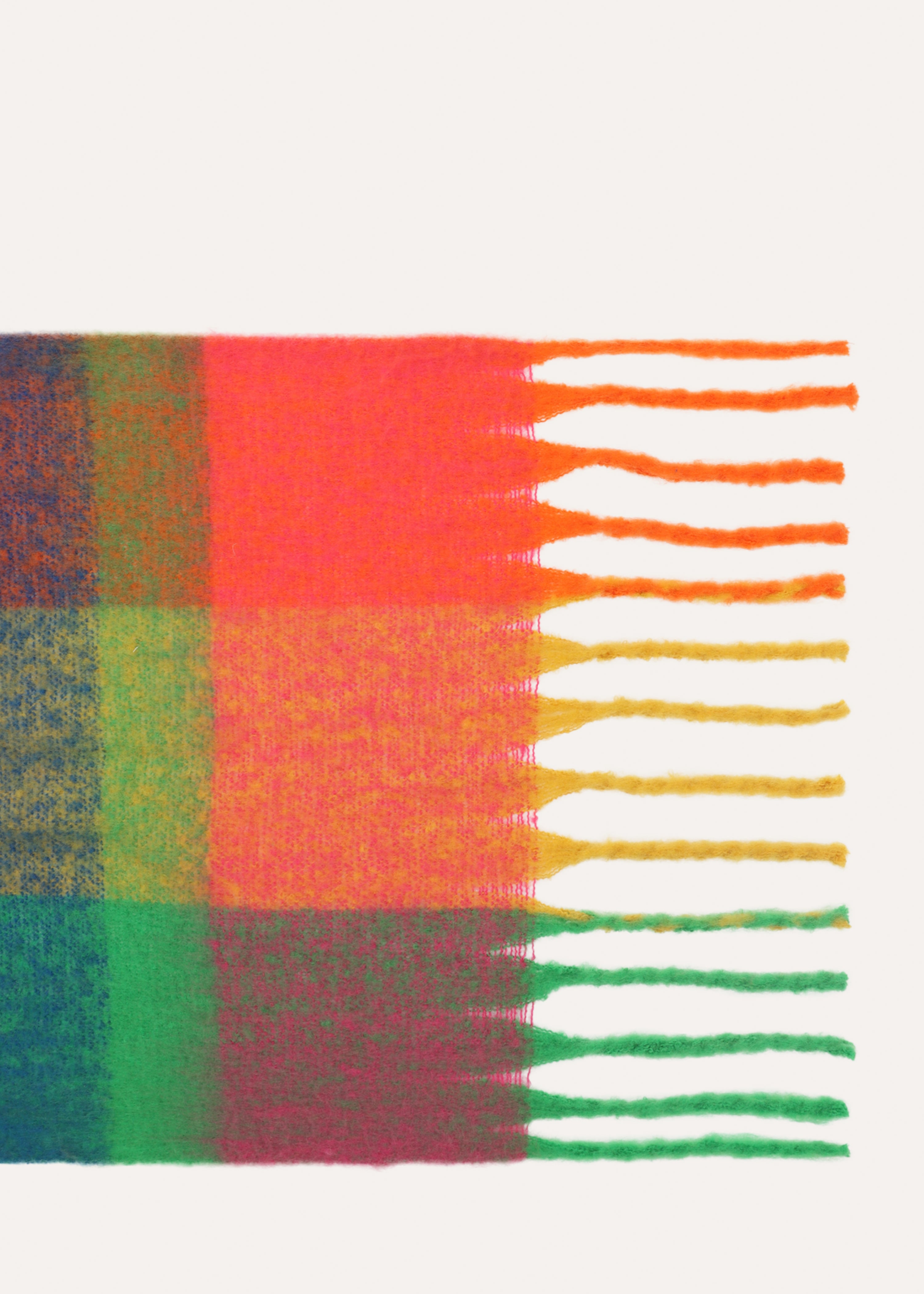 Écharpe à carreaux multicolores