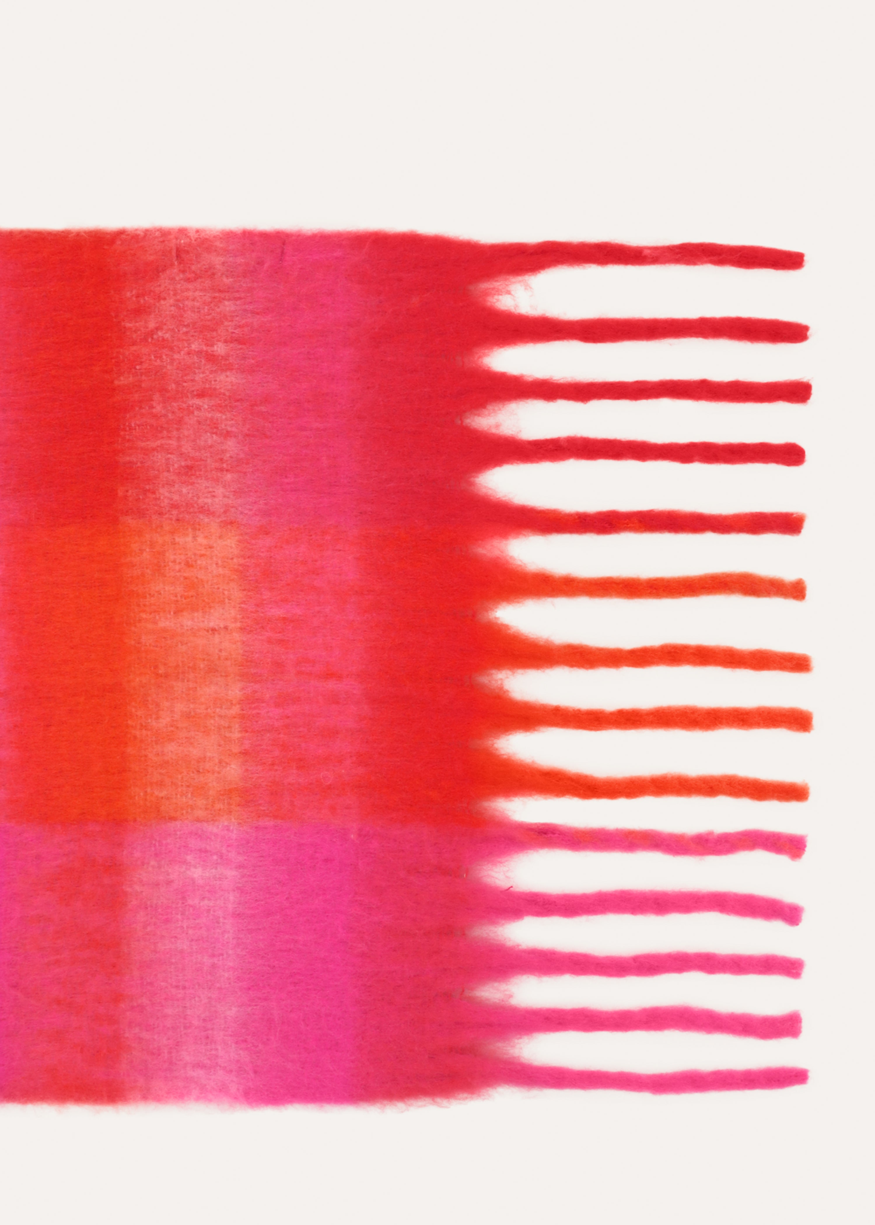 Écharpe à carreaux multicolores