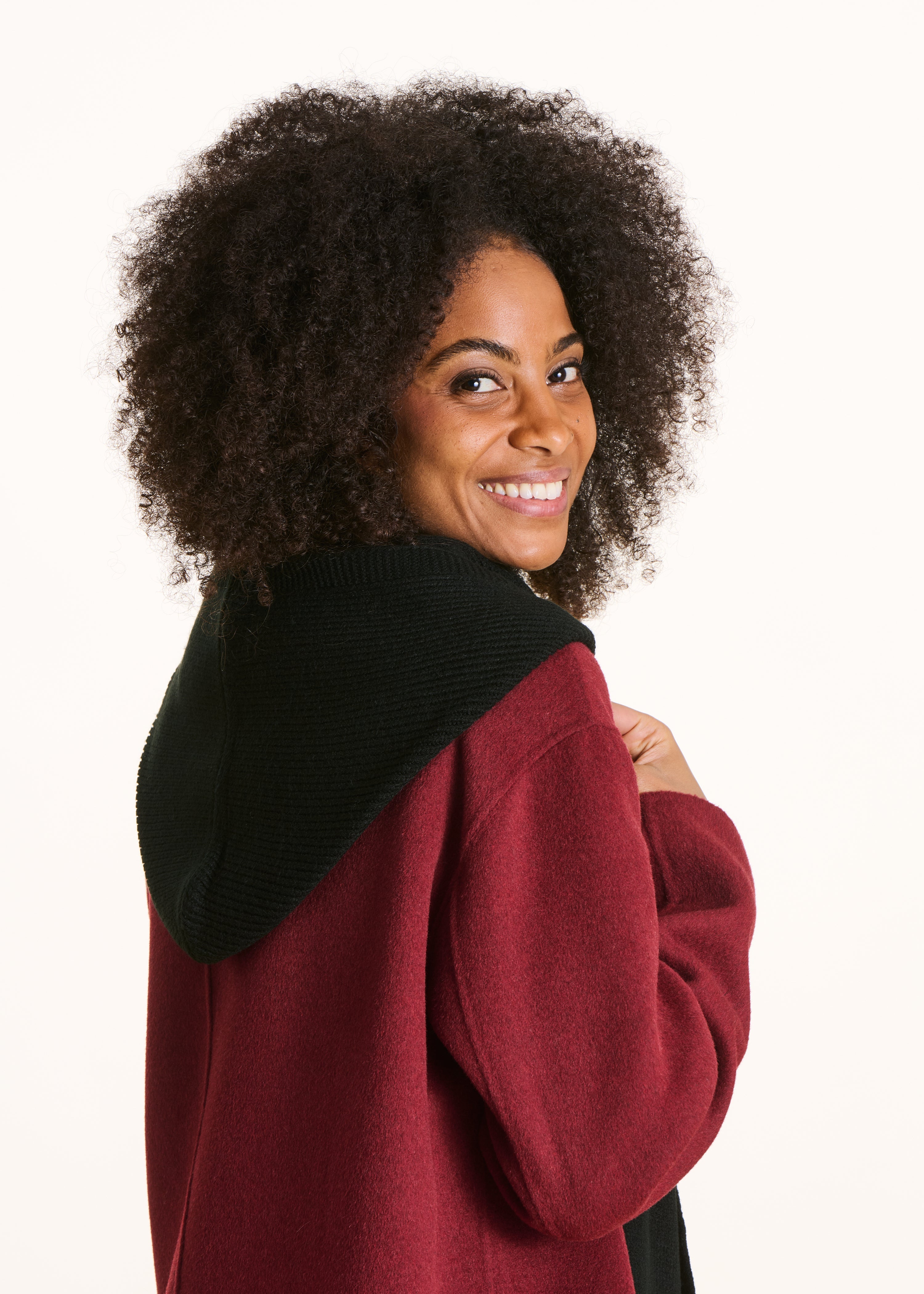 Écharpe capuche noire