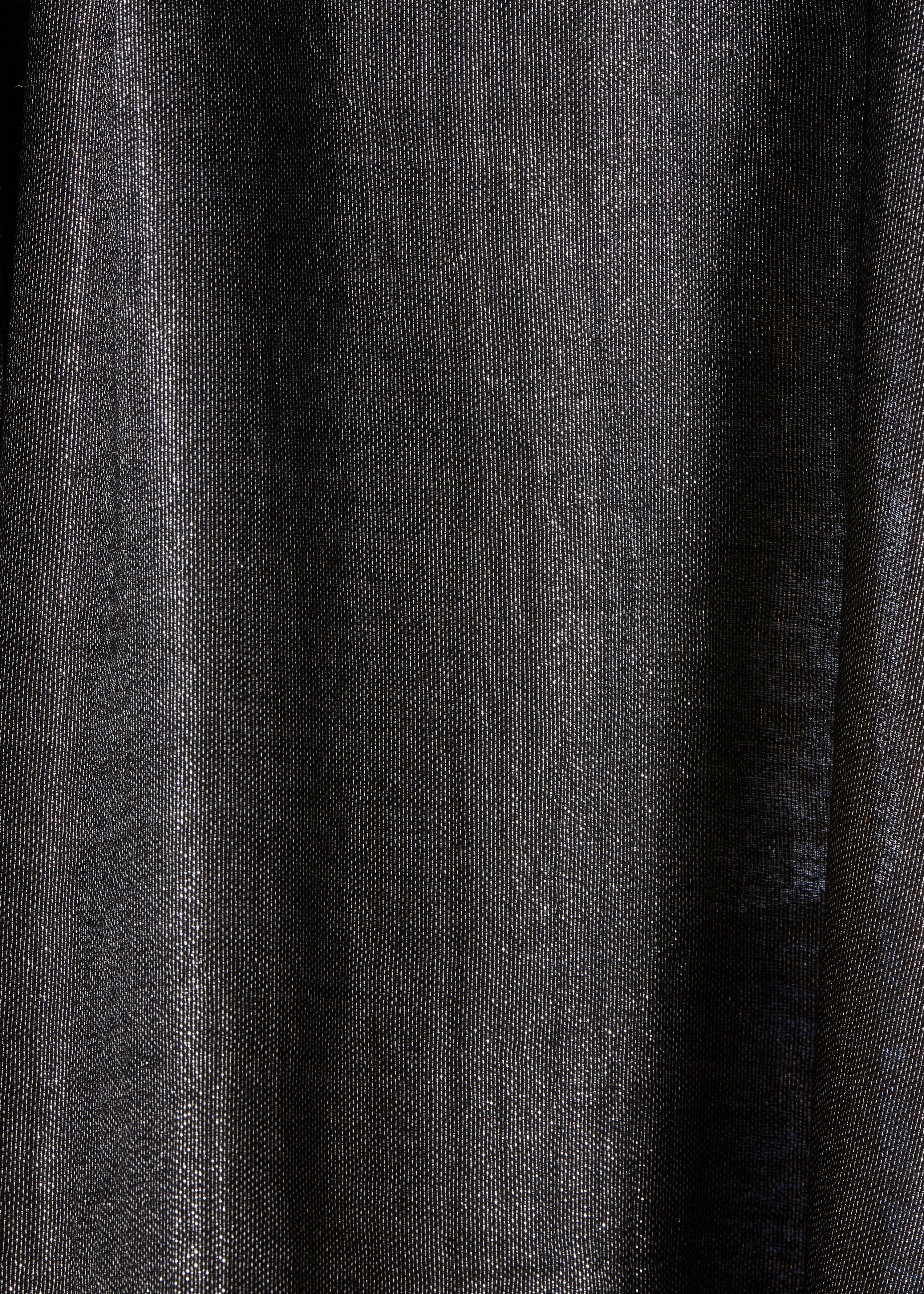 Foulard noir en laine et coton irisé