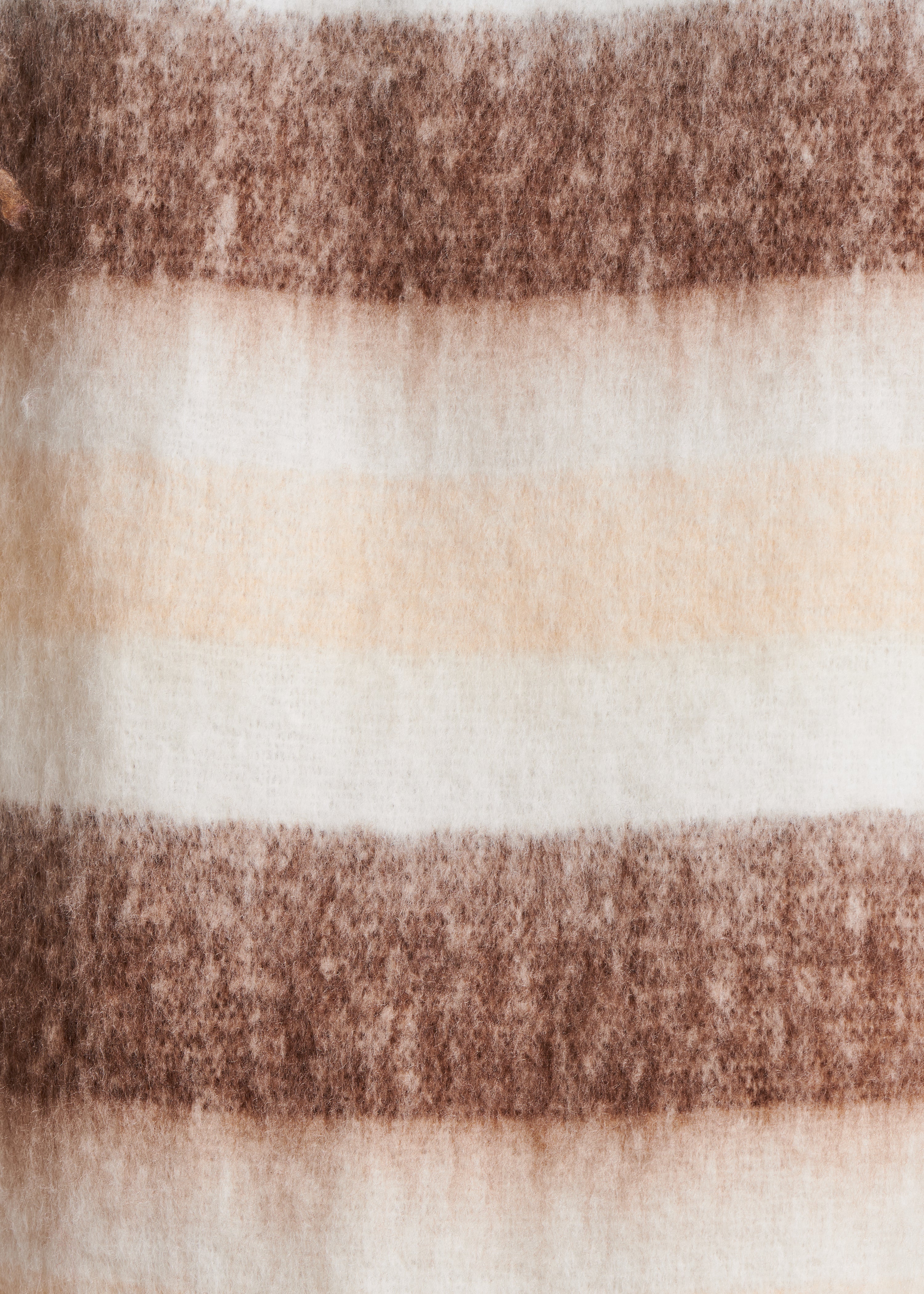 Écharpe écrue à larges rayures