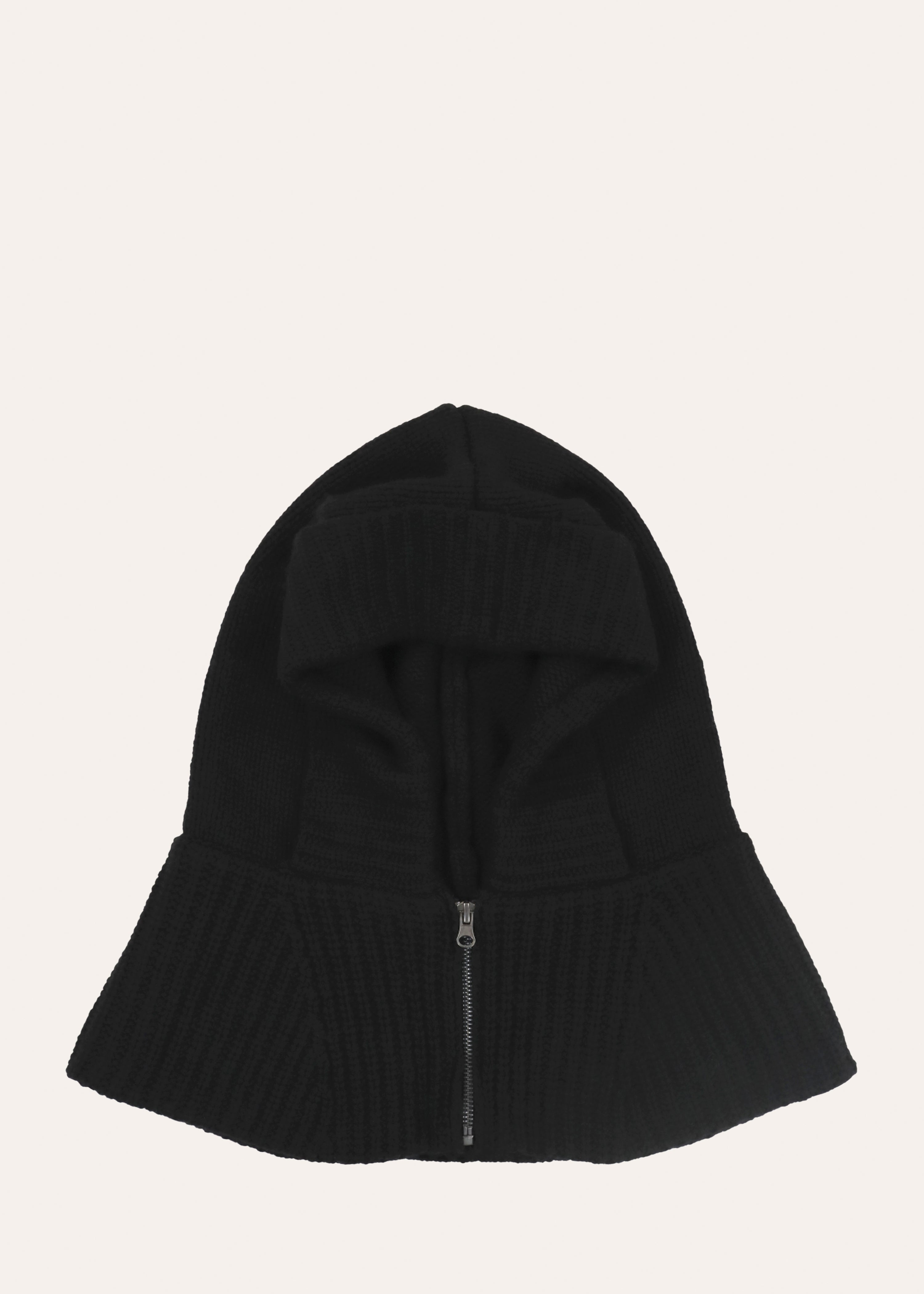 Capucha de punto oversize negra