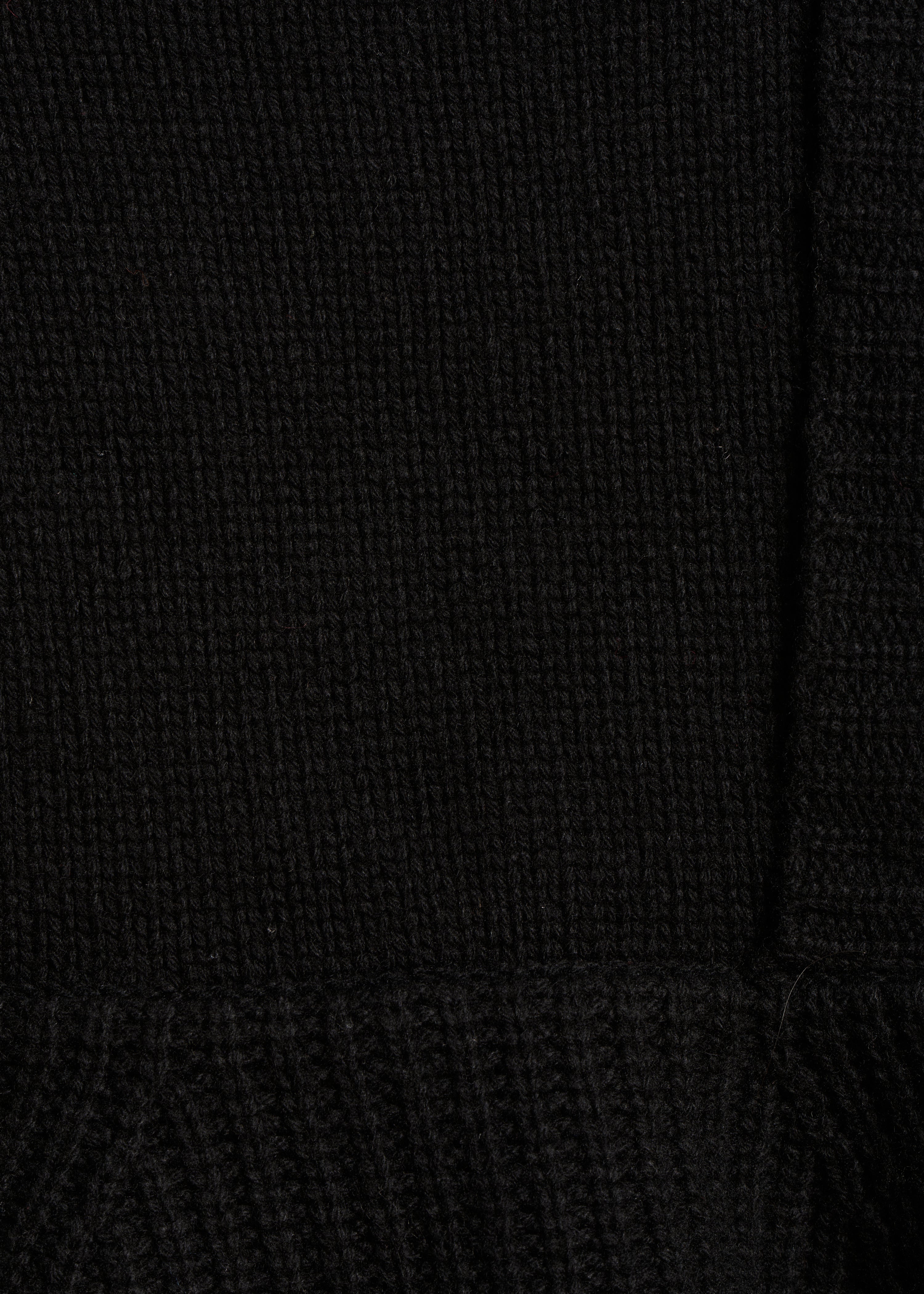 Capucha de punto oversize negra