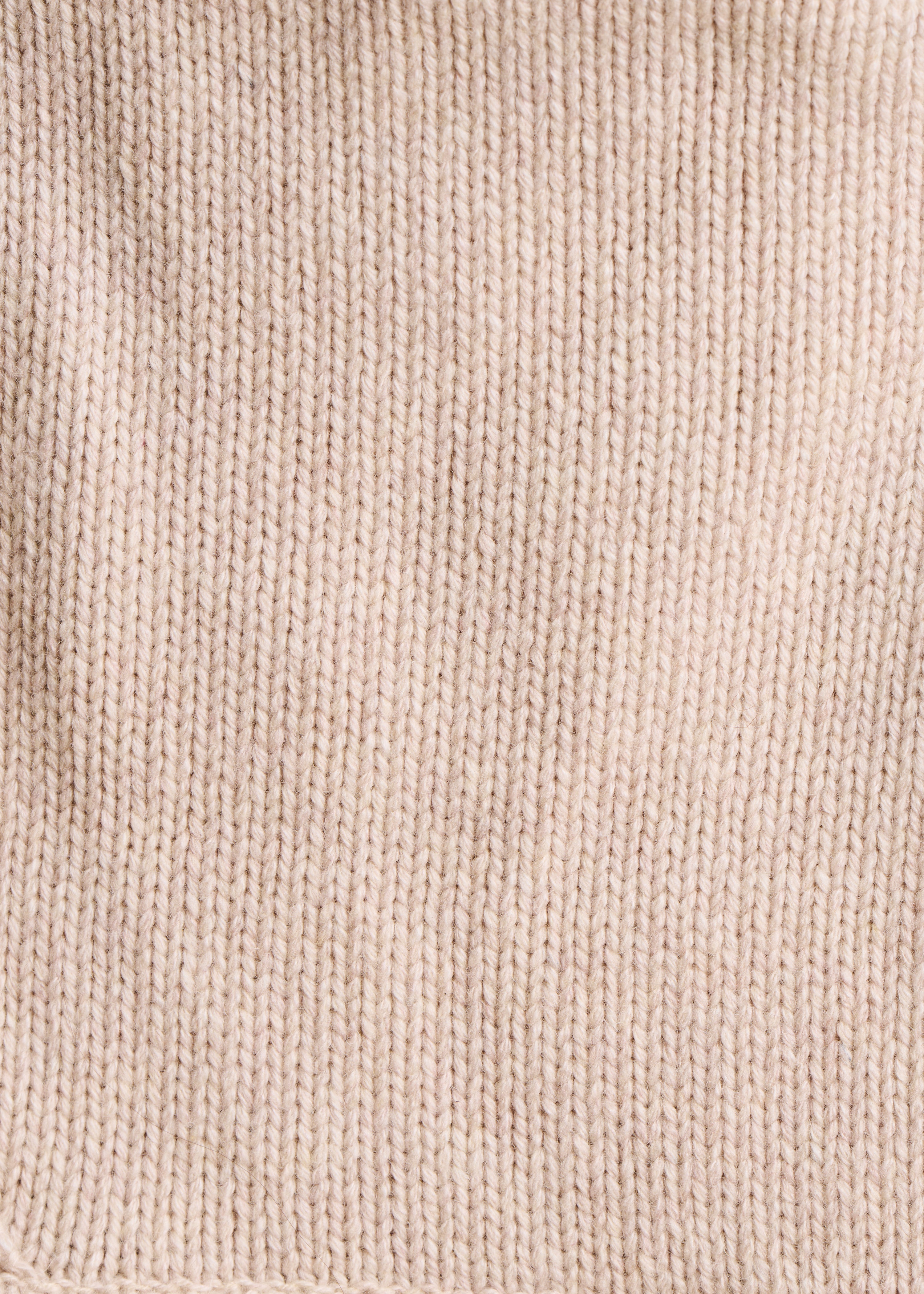 Capuche tricotée oversize beige