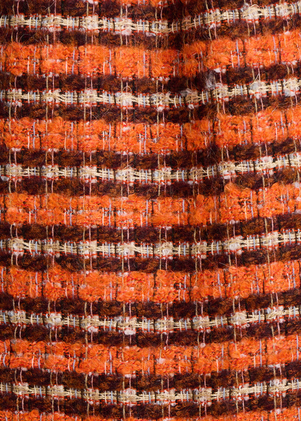 Foulard tissé en alpaga réversible - Rose et orange électrique Foulard tissé en alpaga réversible - Rose et orange électrique
