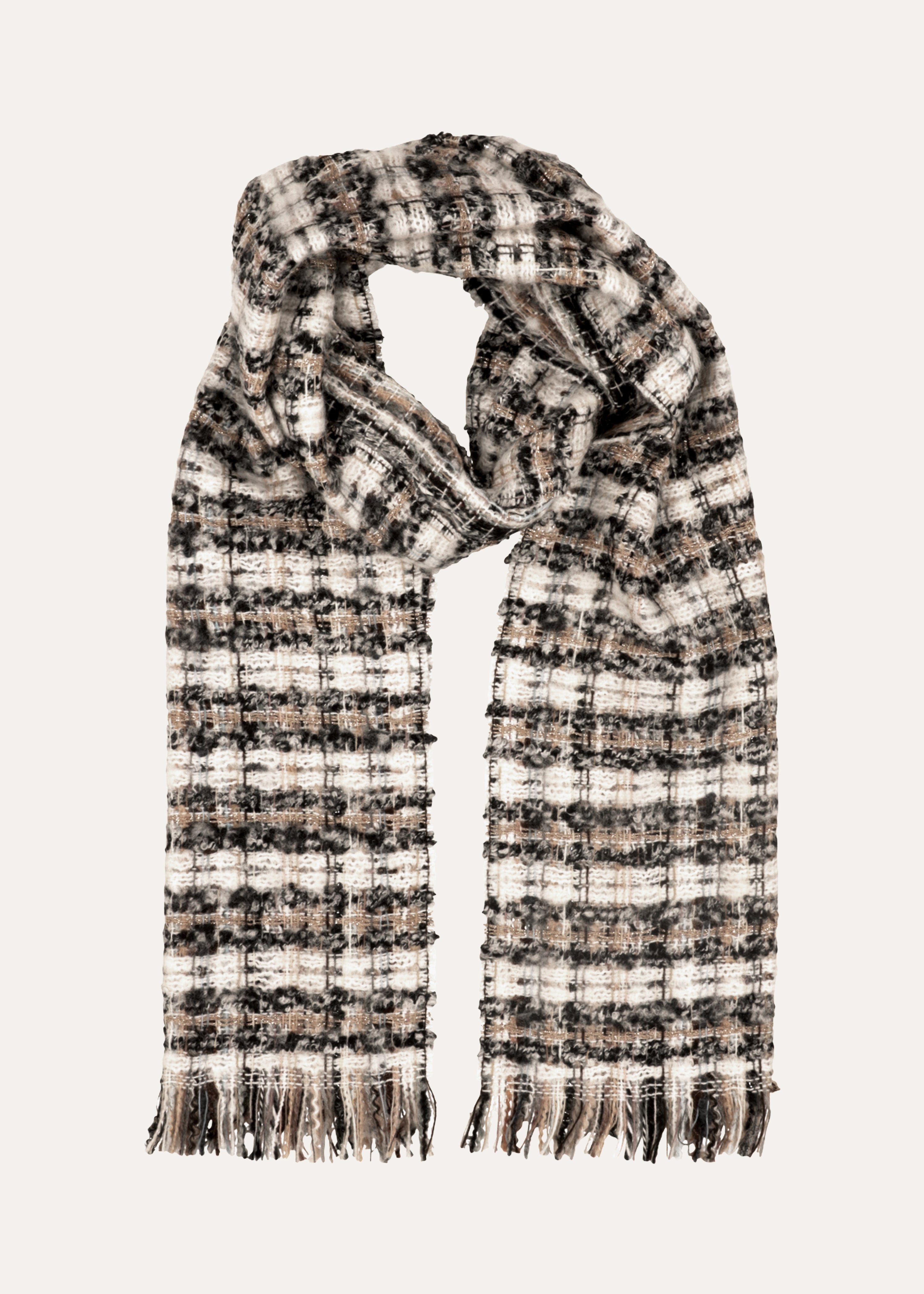 Weißer karierten Schal