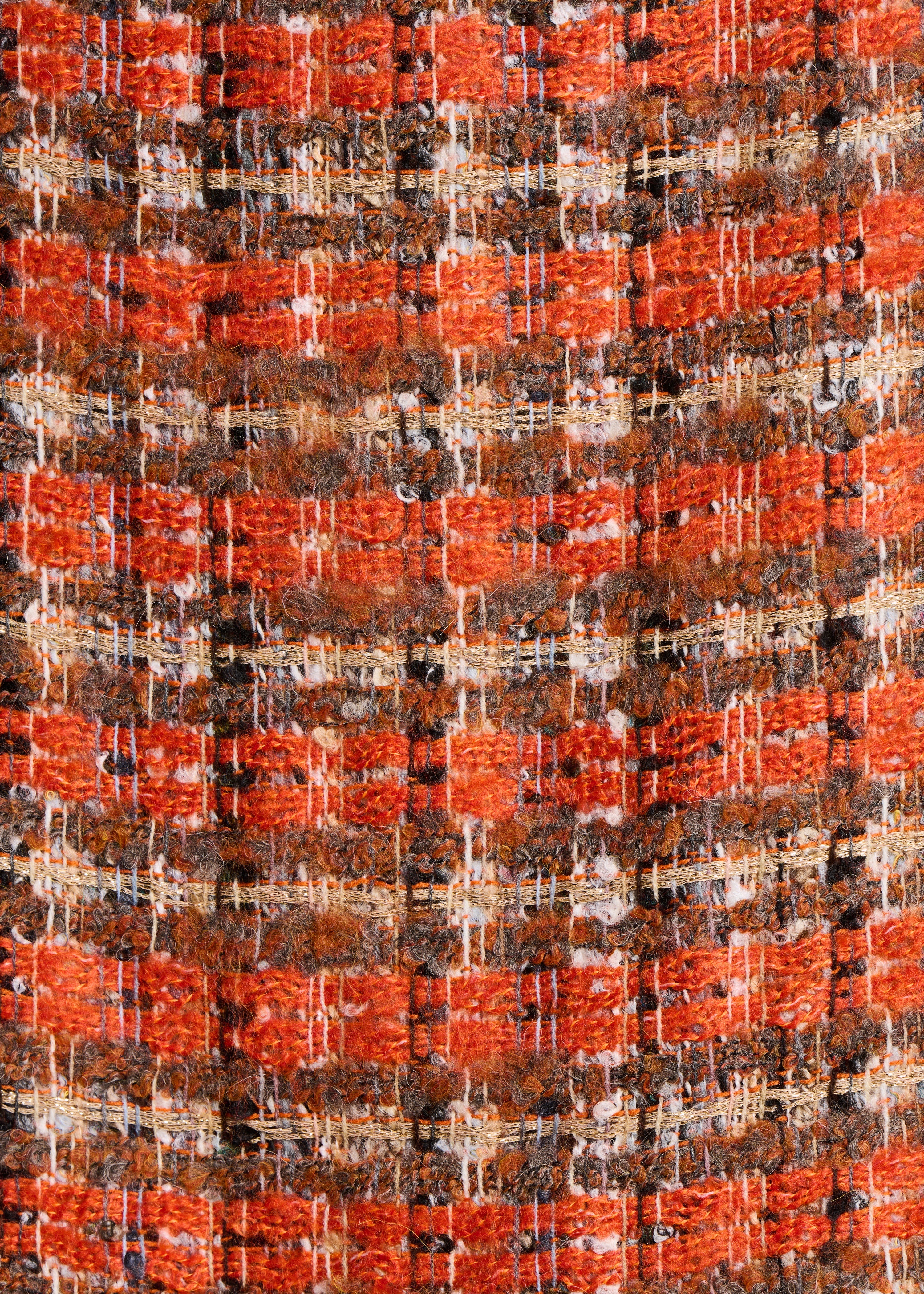 Orange kariertes Halstuch