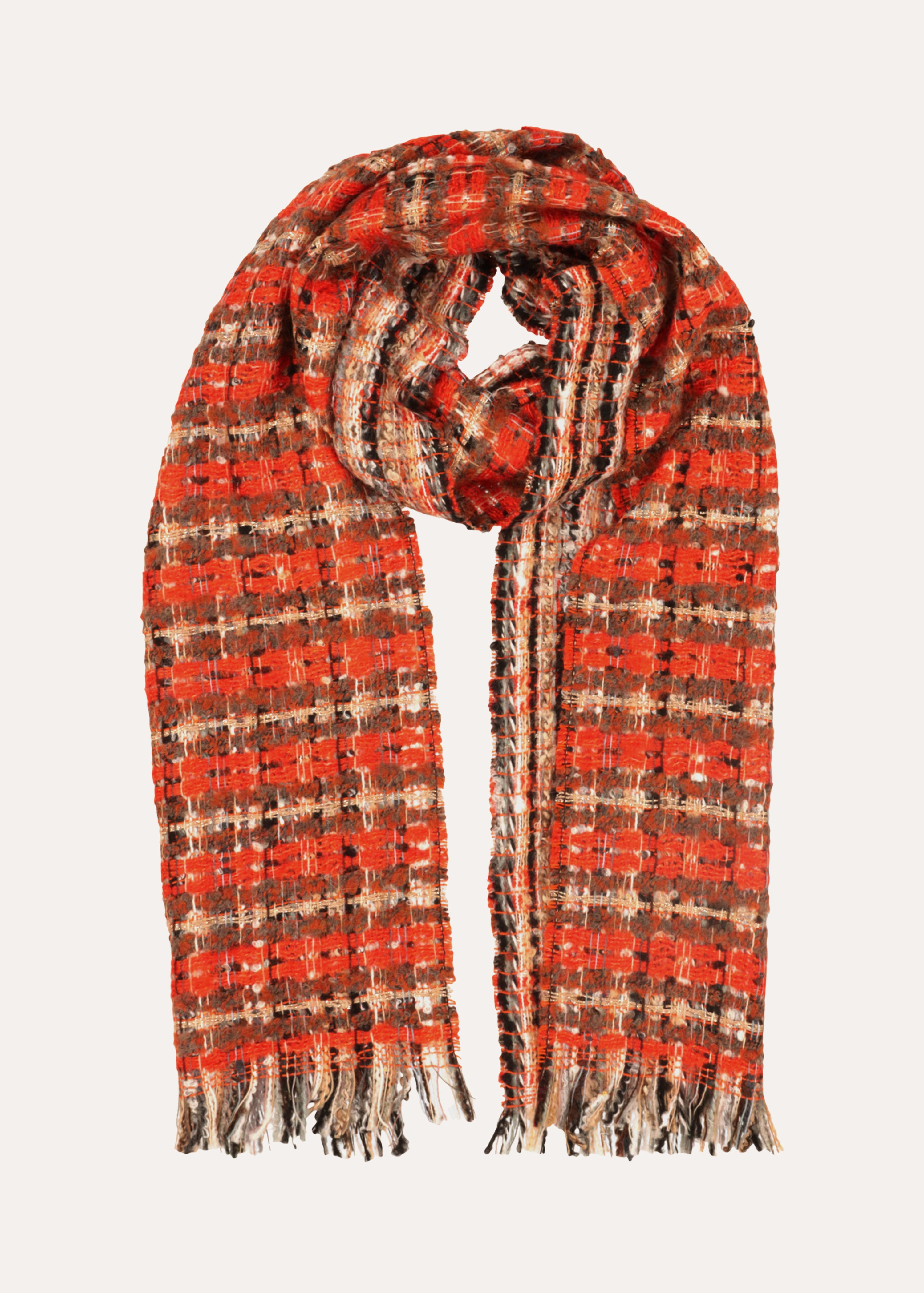 Orange kariertes Halstuch