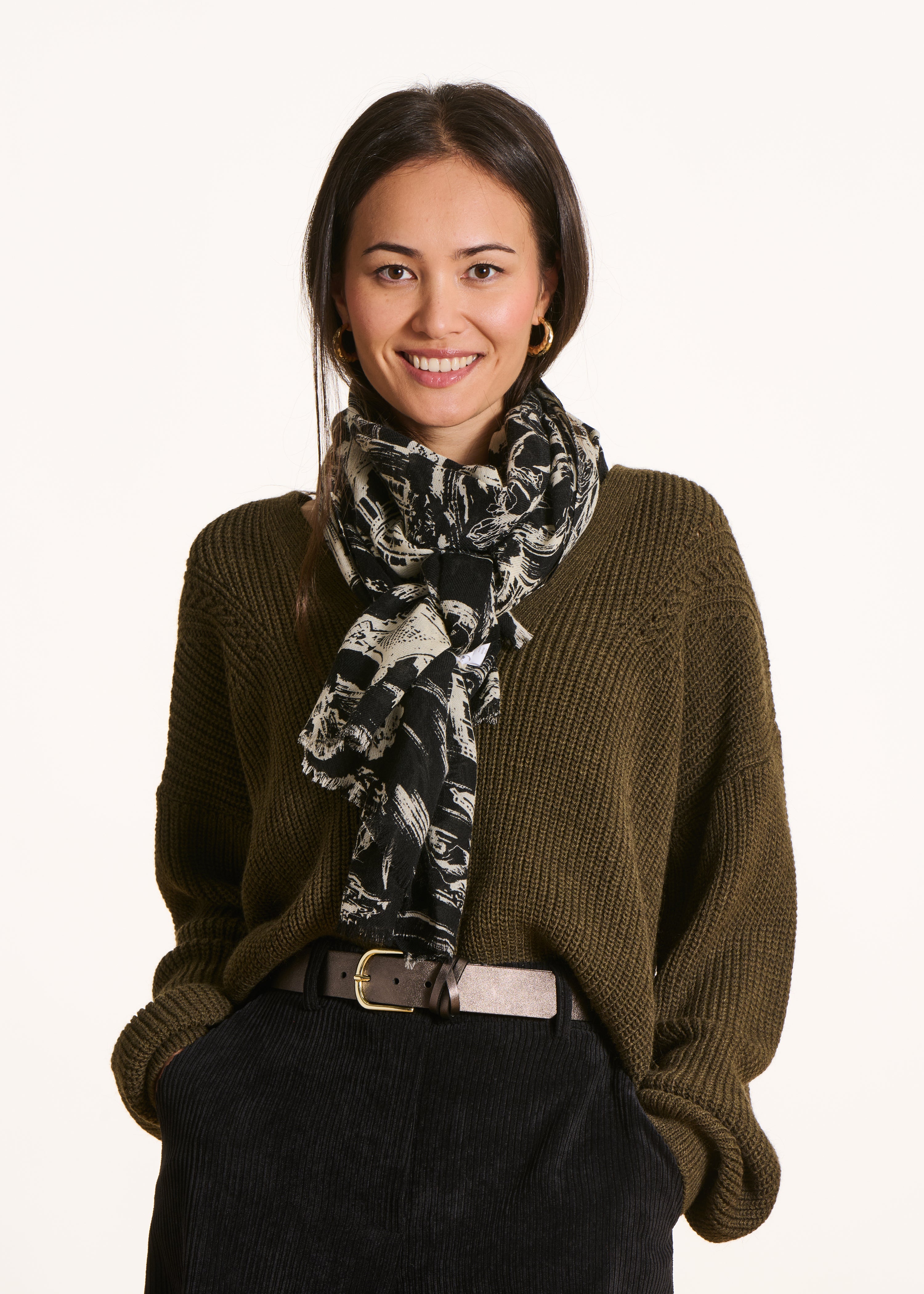 Yunyahe Foulard Donna Sciarpa Donna Donna Donna Con Bottone A Pressione Sciarpa Casuale Caldo Morbido Stile E Sciarpa Di Imballaggio Donna Scialli & Scialli Per Le Donne, Grigio., Taglia Unica - Foto 2