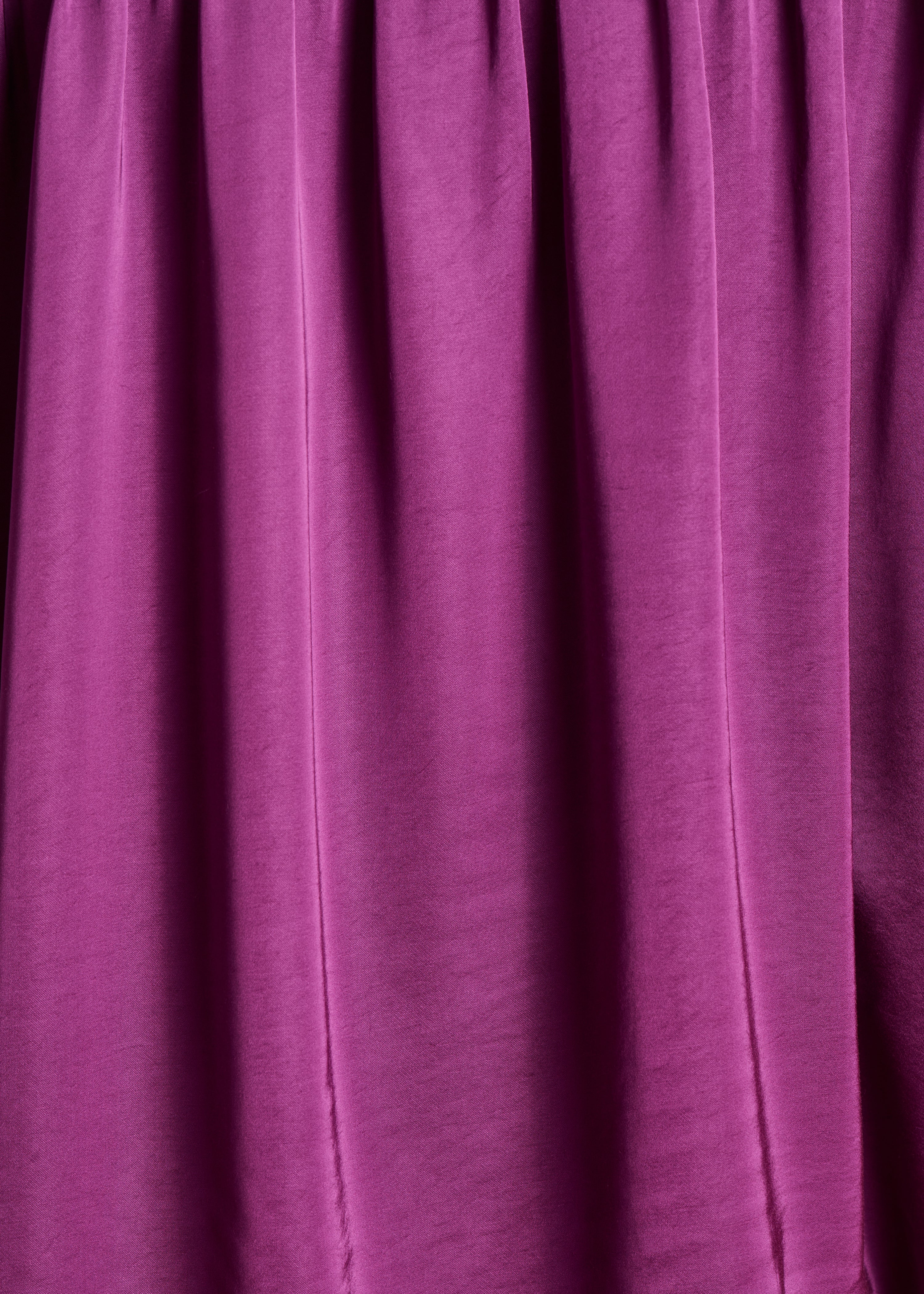 Loose purple satin shirt