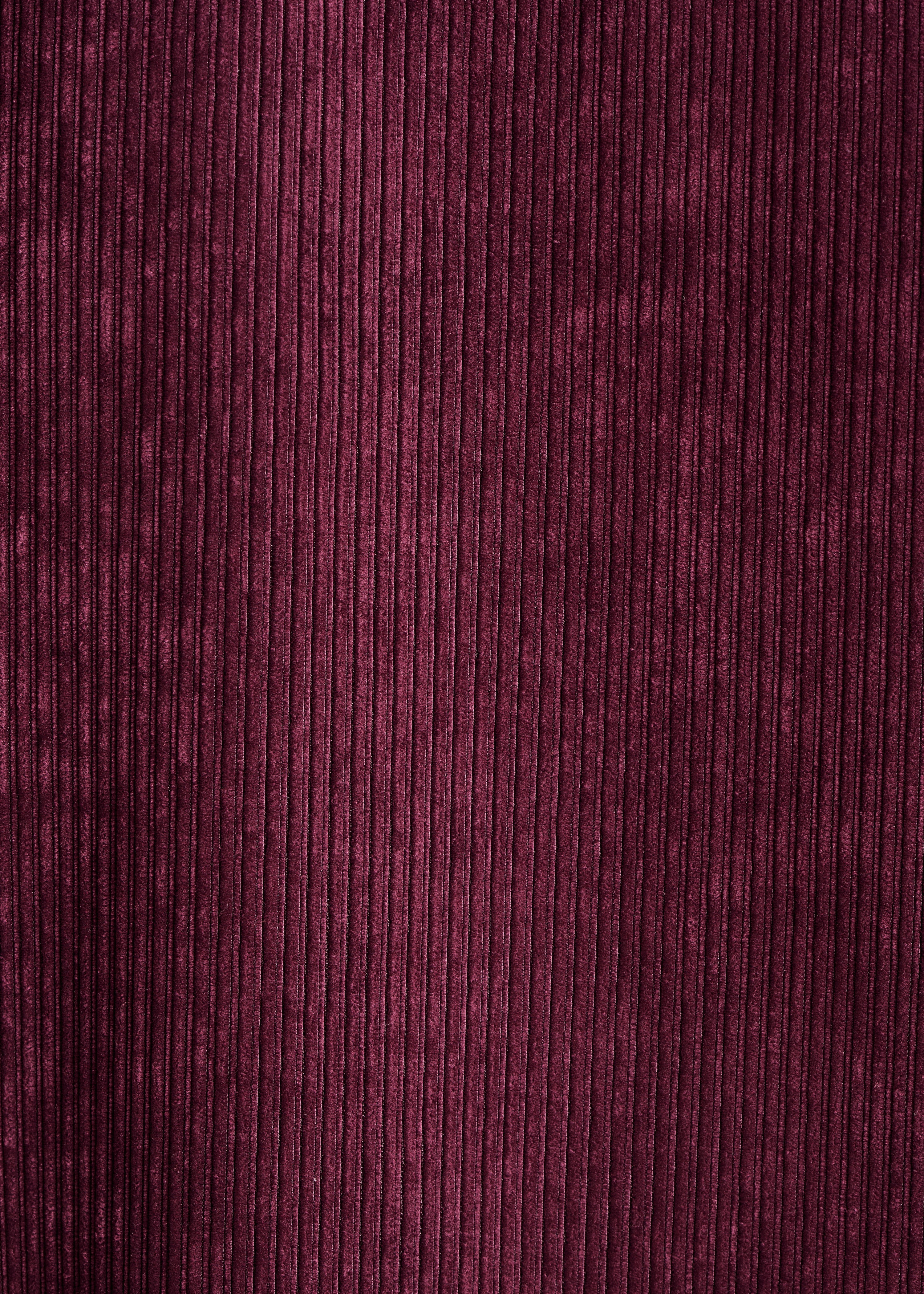 Chemise bordeaux en velours côtelé