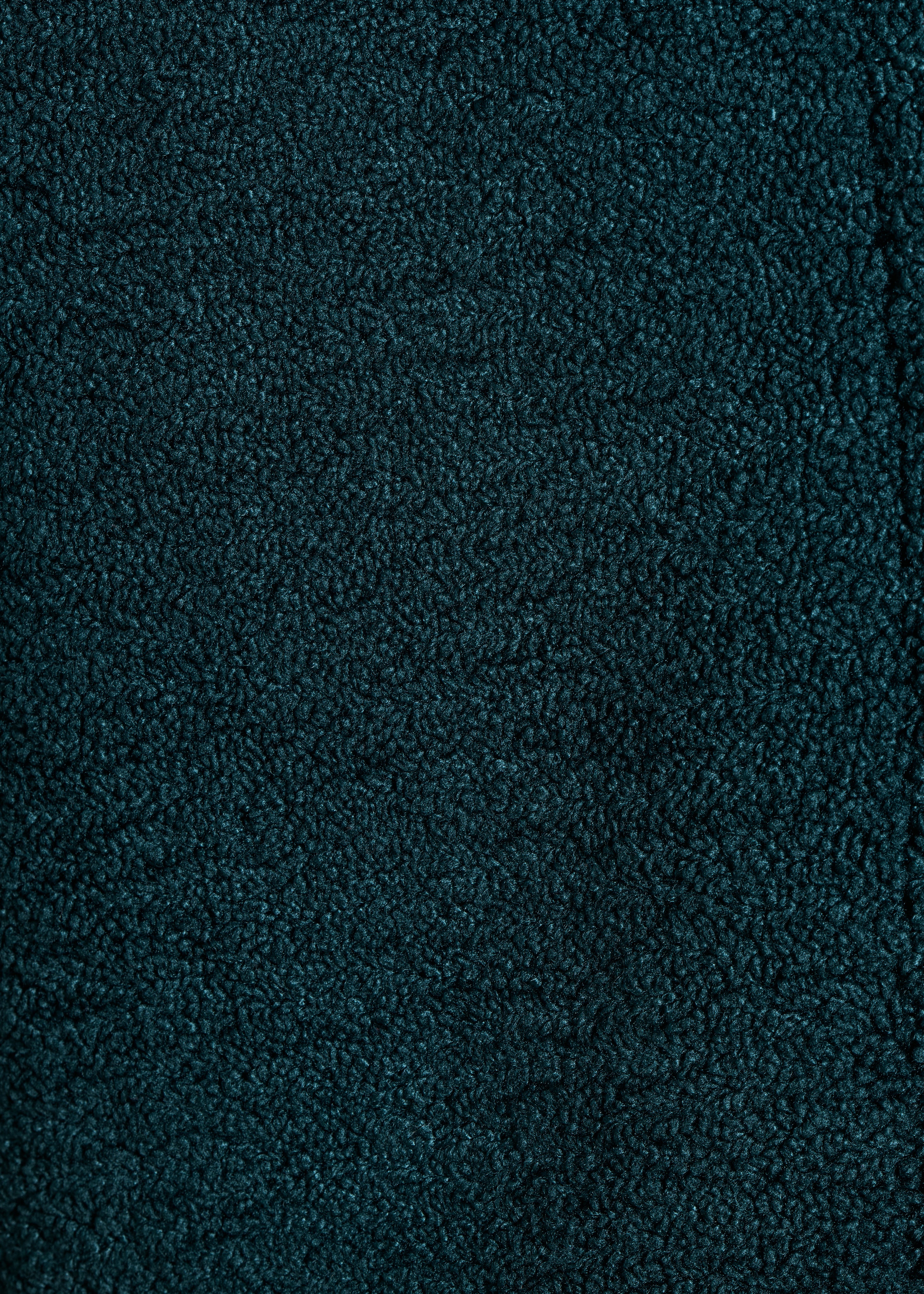 Manteau caban 3/4 vert à bouclette