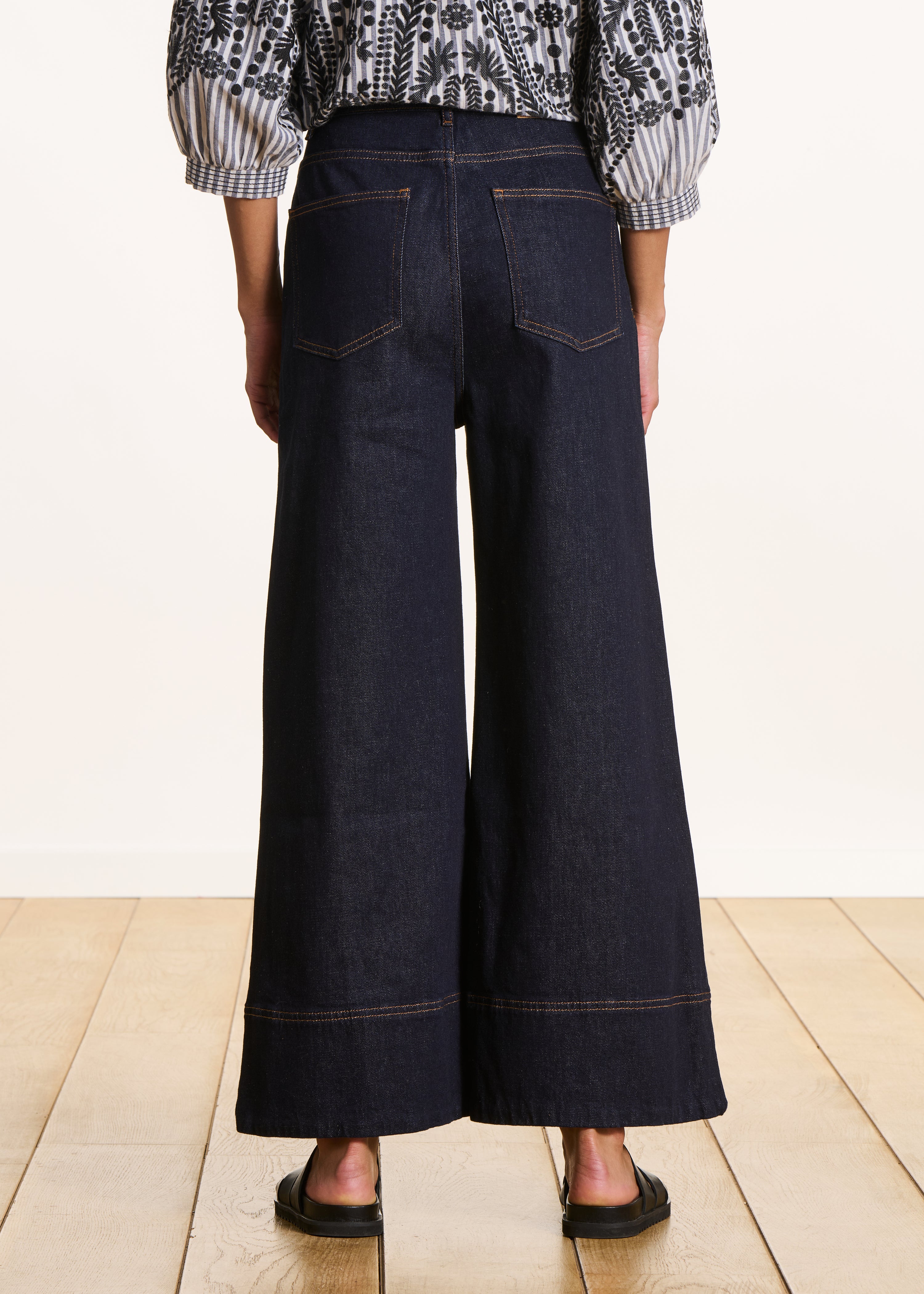 Jean large brut en coton biologique
