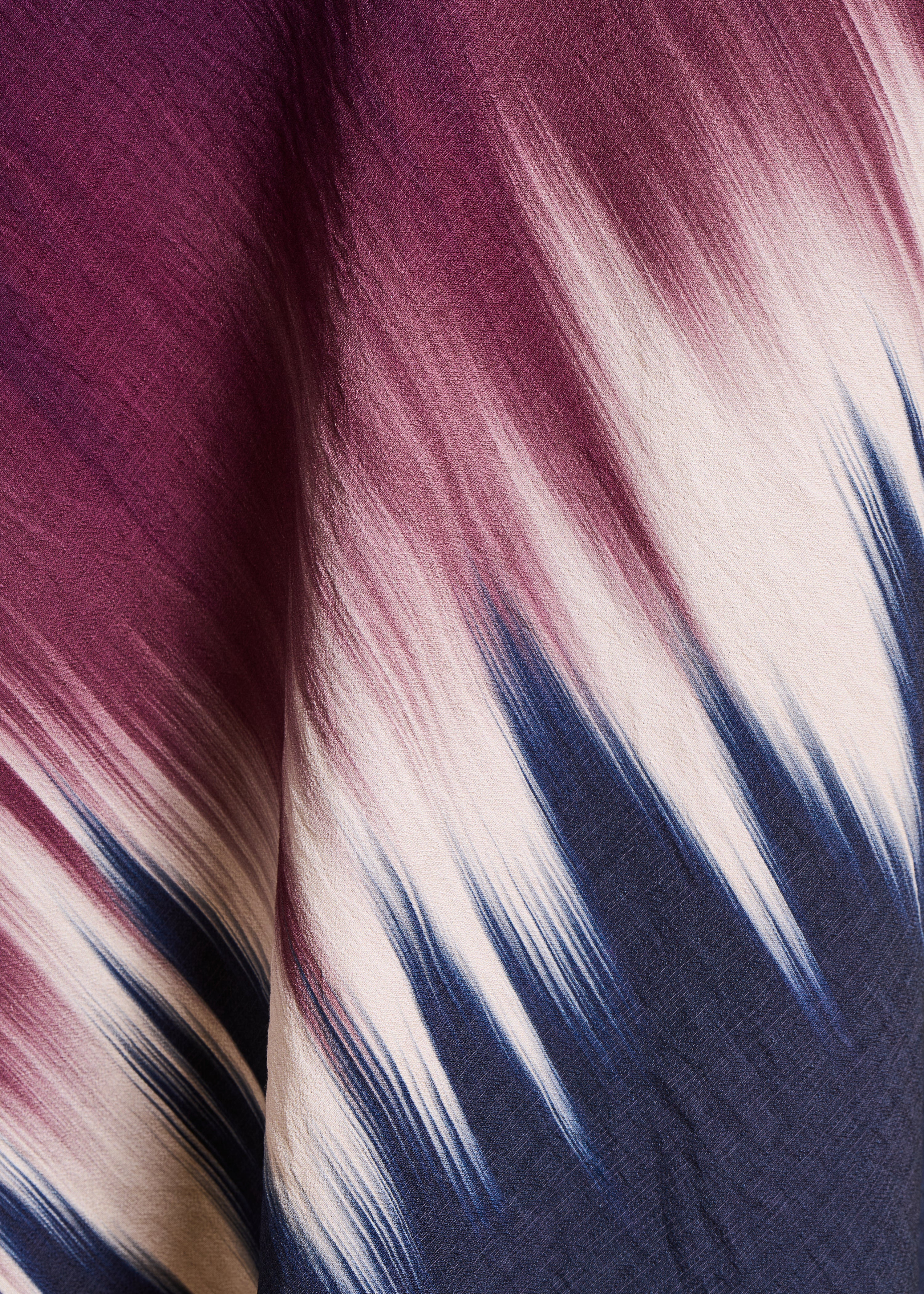 Jupe longue bleu et prune à imprimé tie & dye