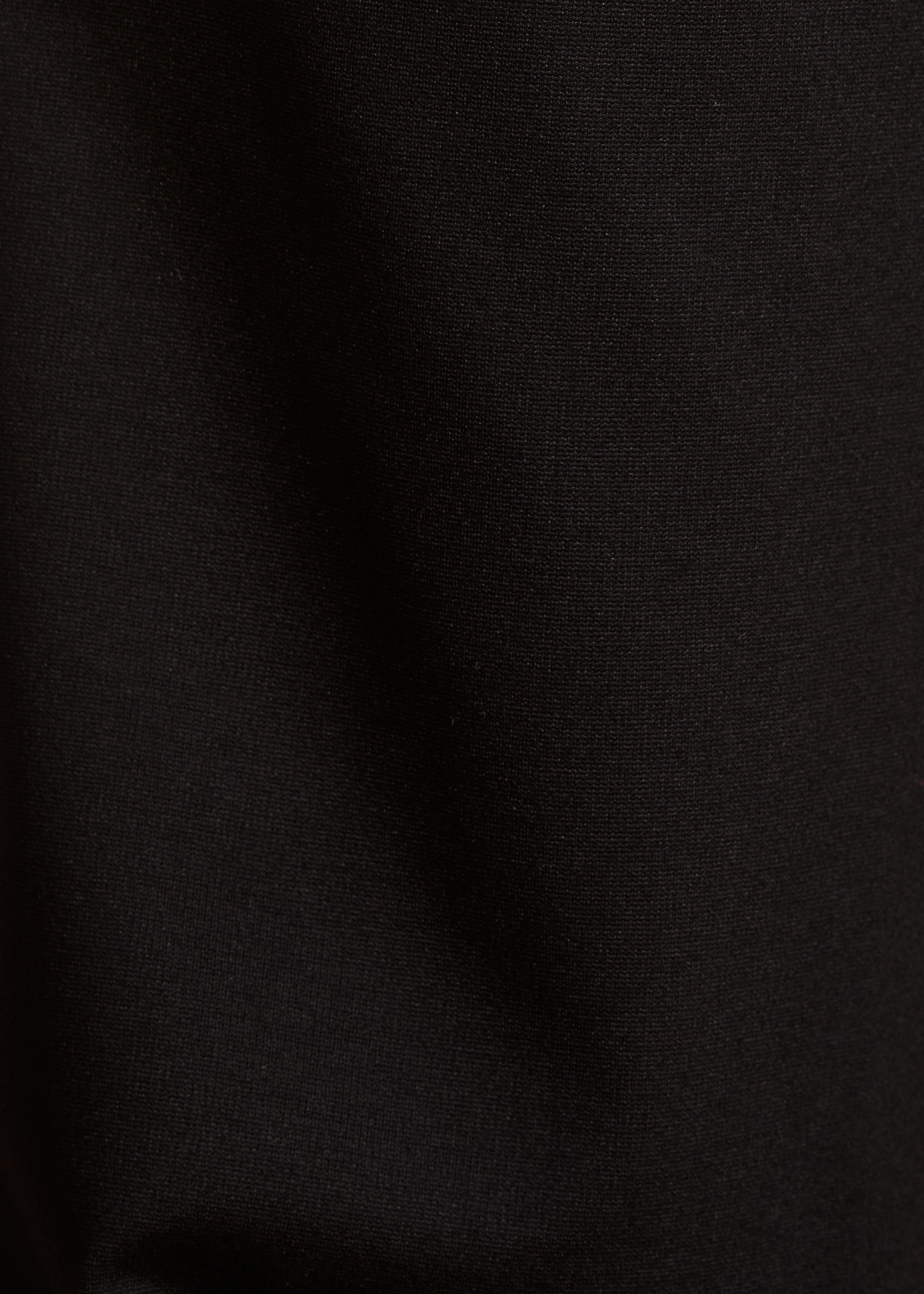 High-waisted black milano trousers