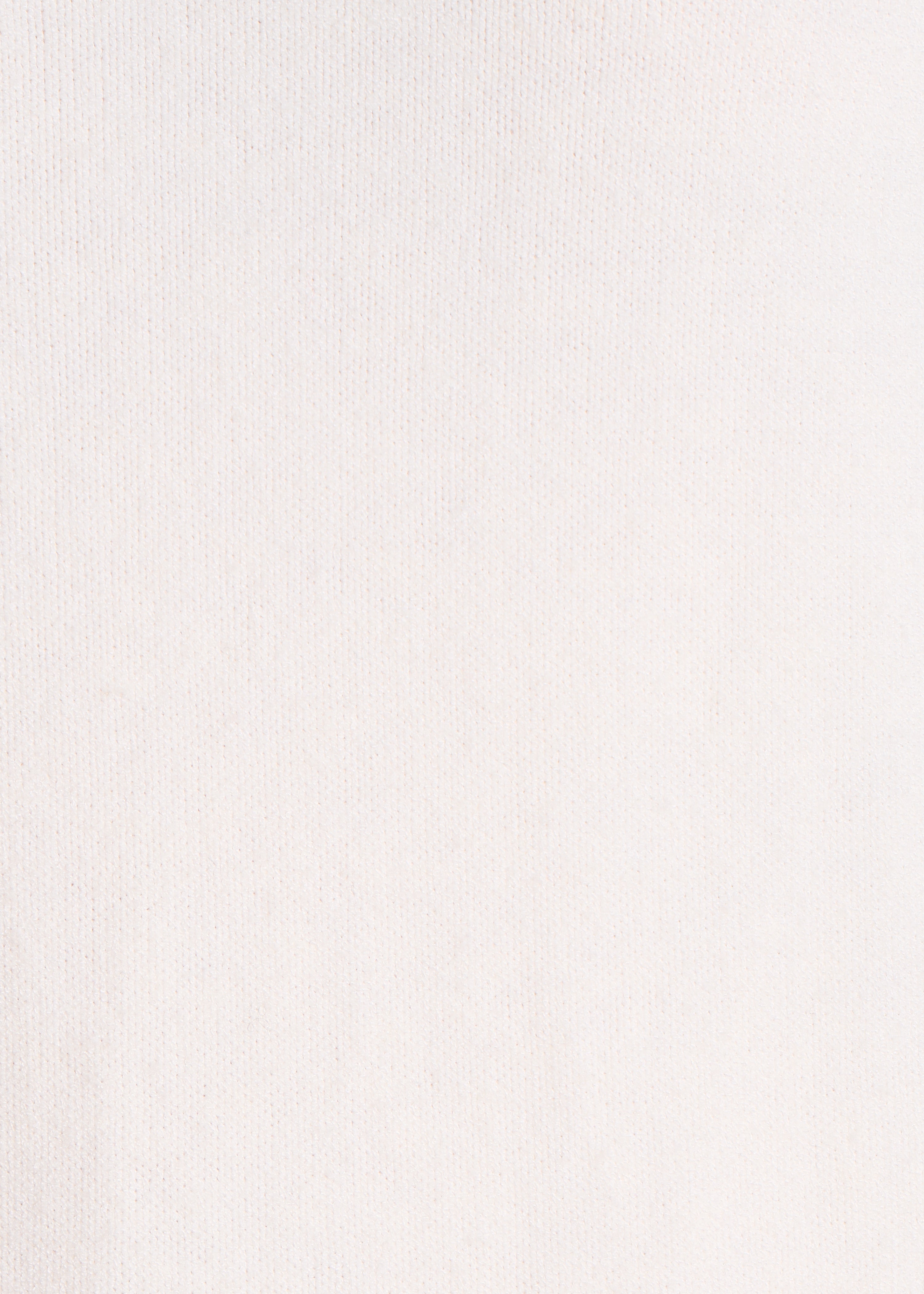 Pull écru aus Strick mit langen Ärmeln