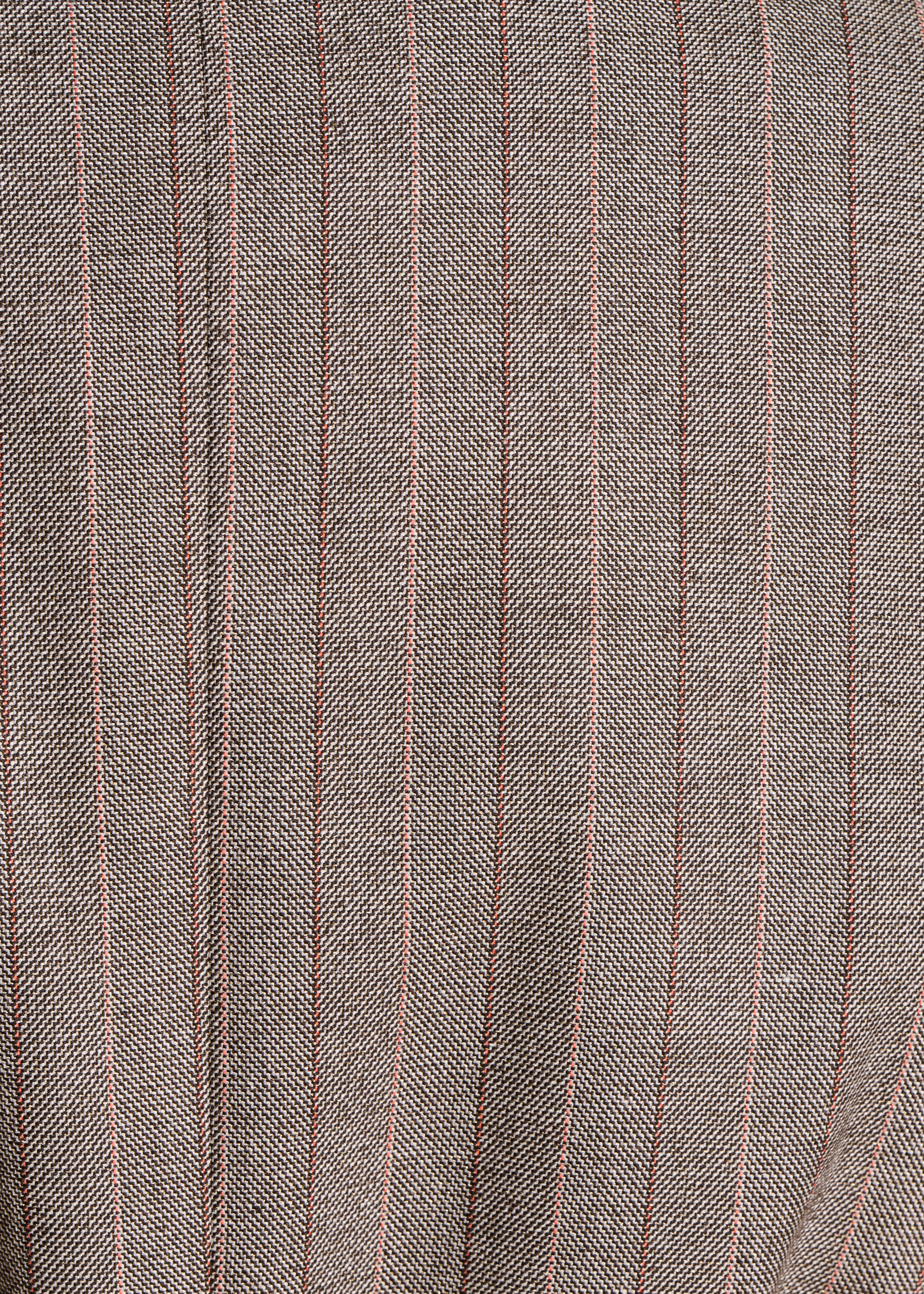 Veste grise ceinturée à rayures