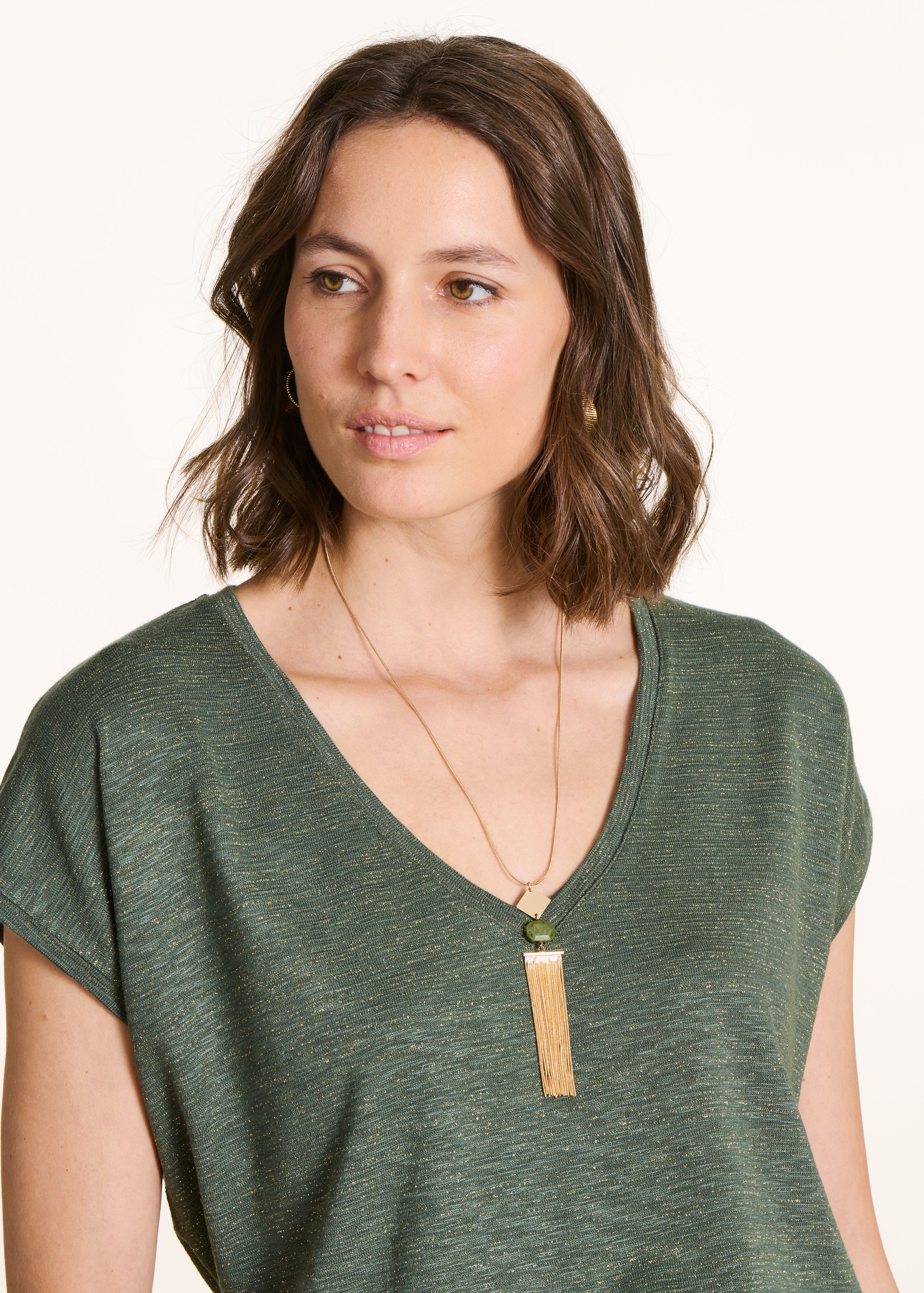 Collier sautoir doré ajustable - La Fée Maraboutée