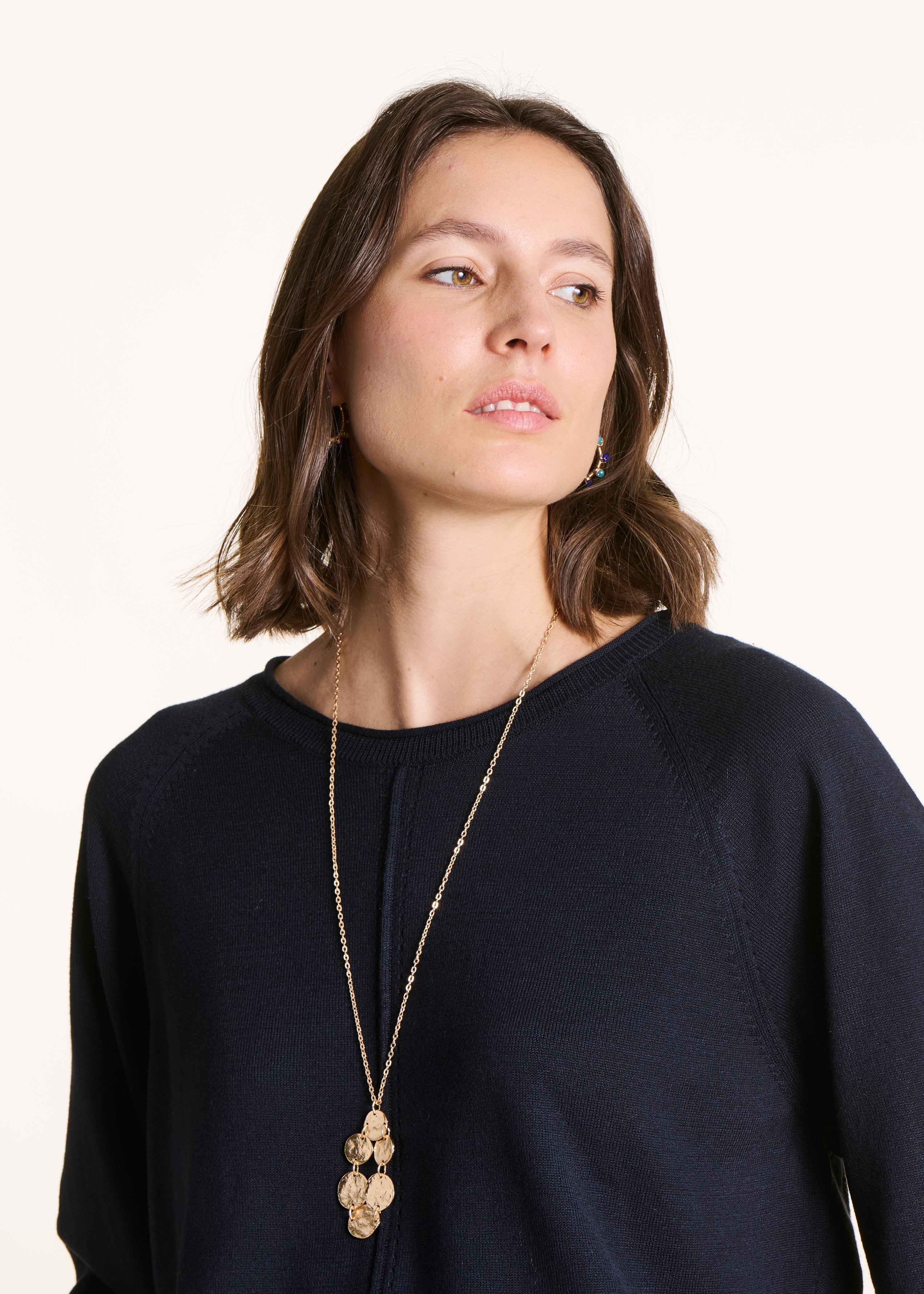 Geschmiedete goldene Halskette