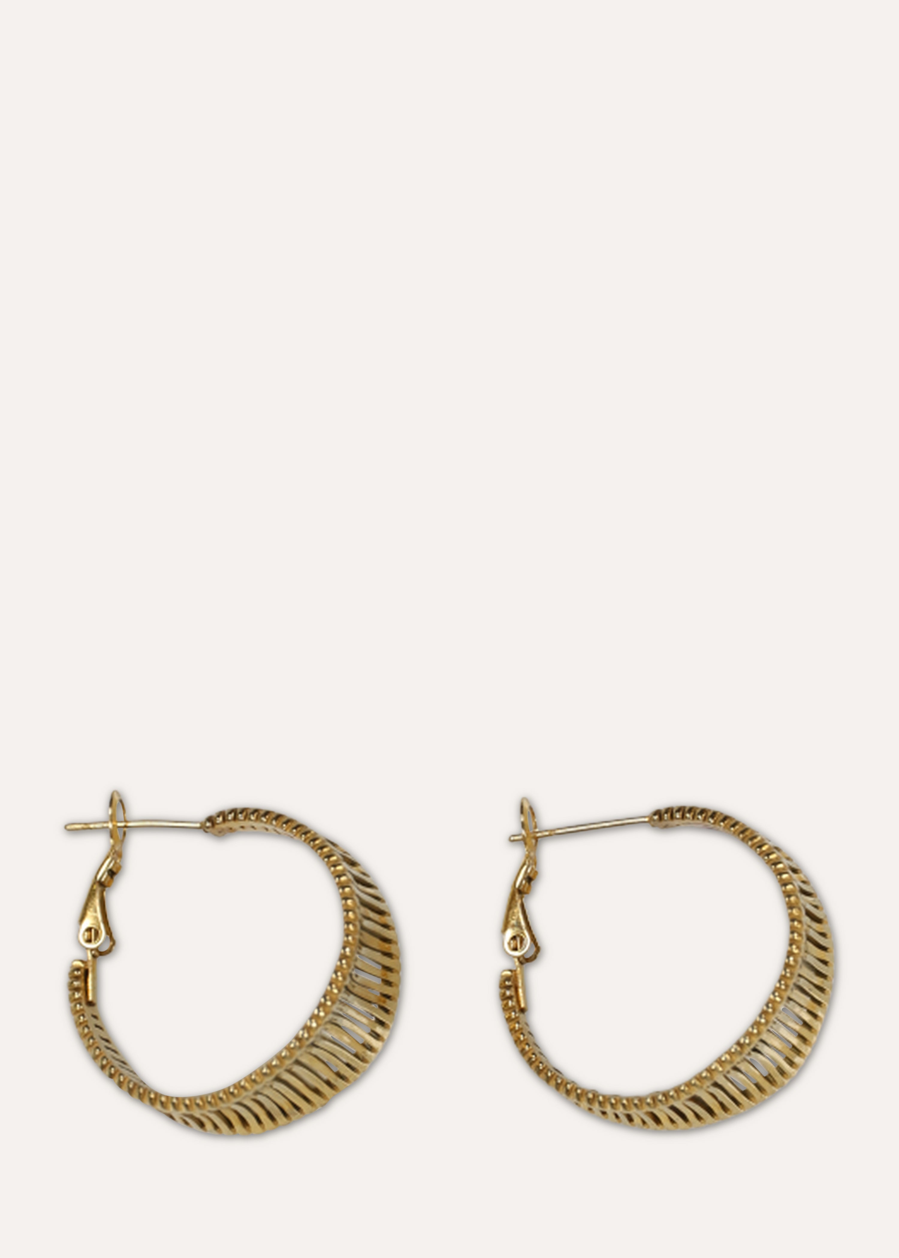 Pendientes de aro dorados