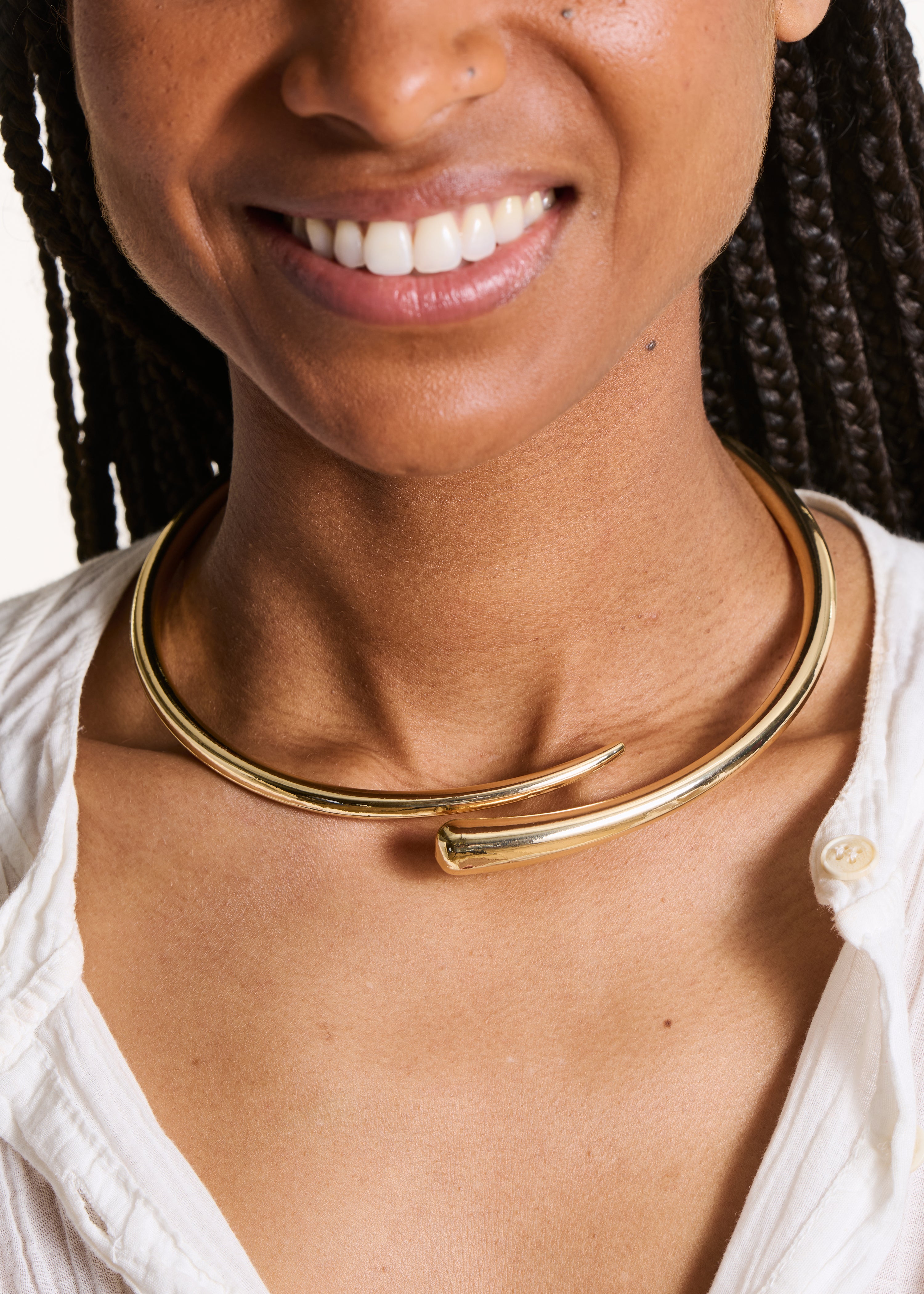 Collier ras de cou doré