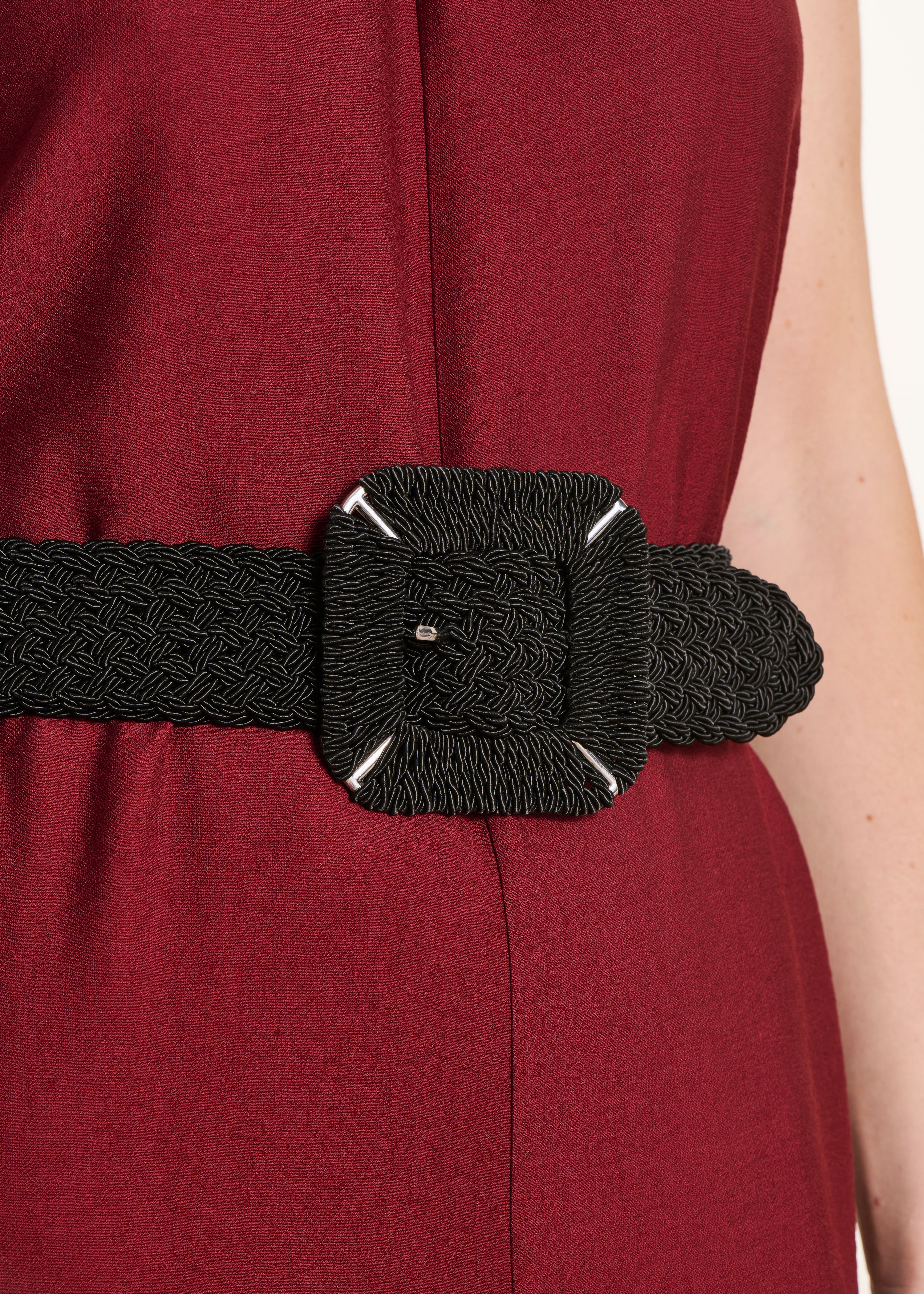 Cintura nera intrecciata