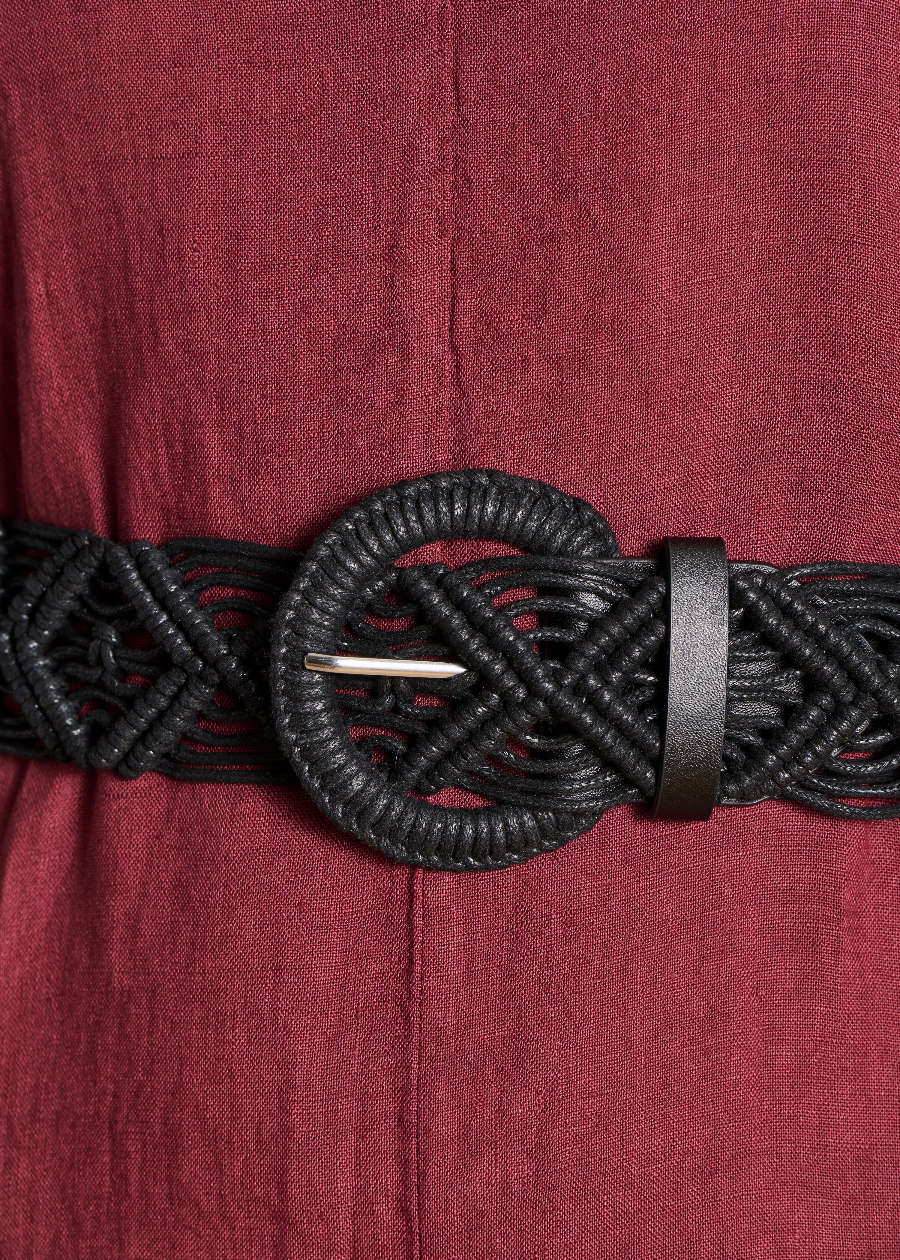 Cinturón negro de algodón