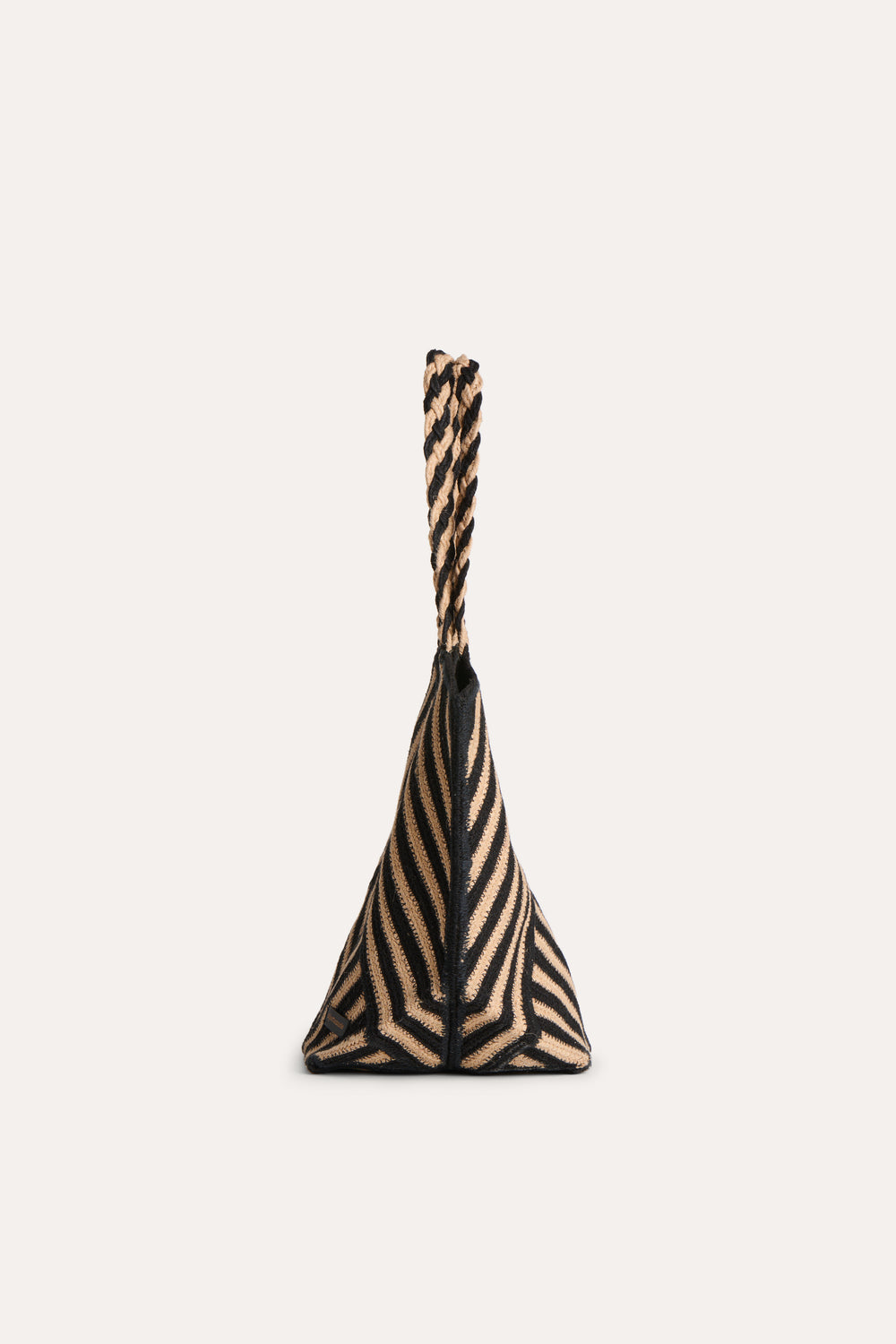 Sac cabas en jute à imprimé