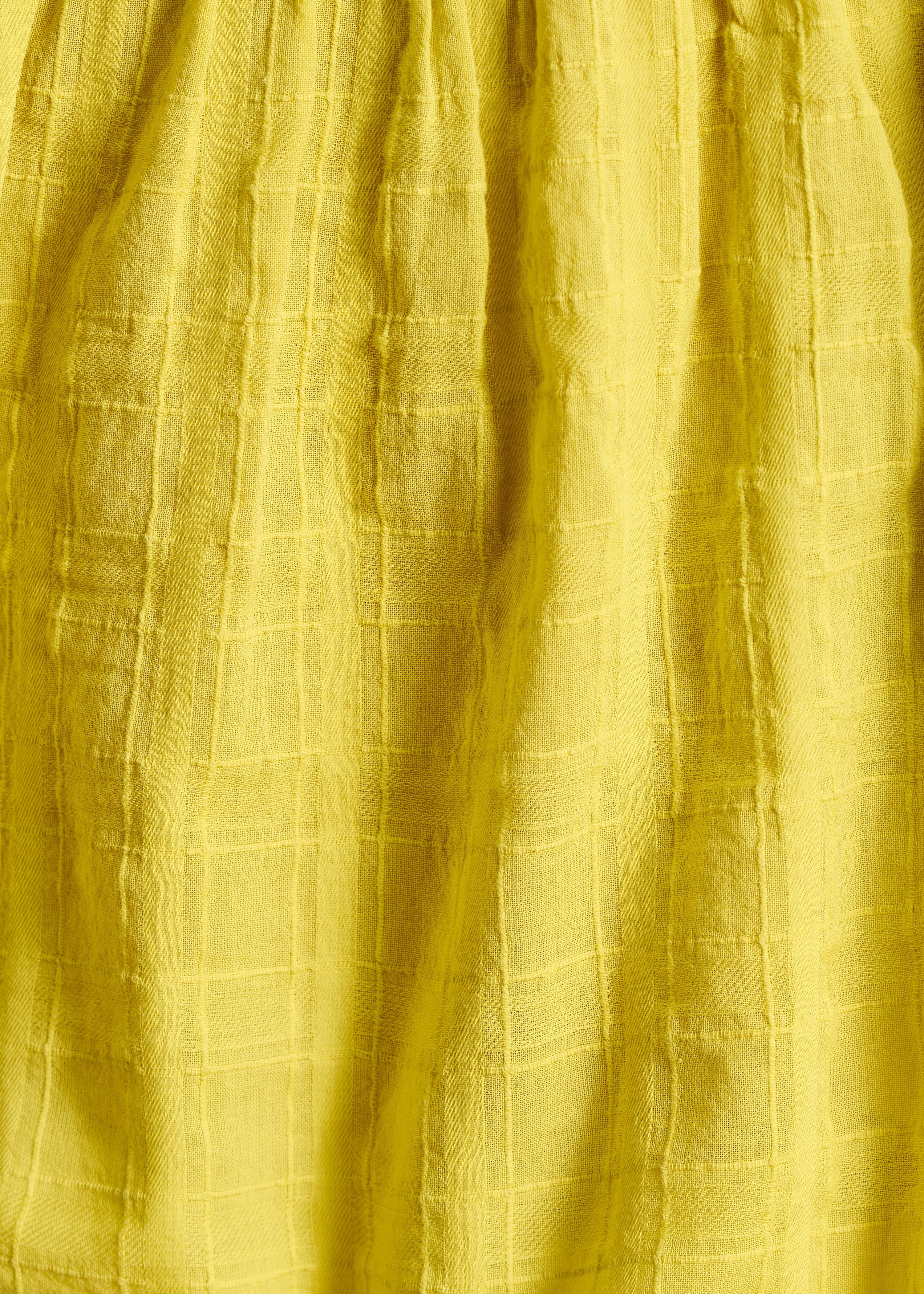 Loose lime green checkered shirt