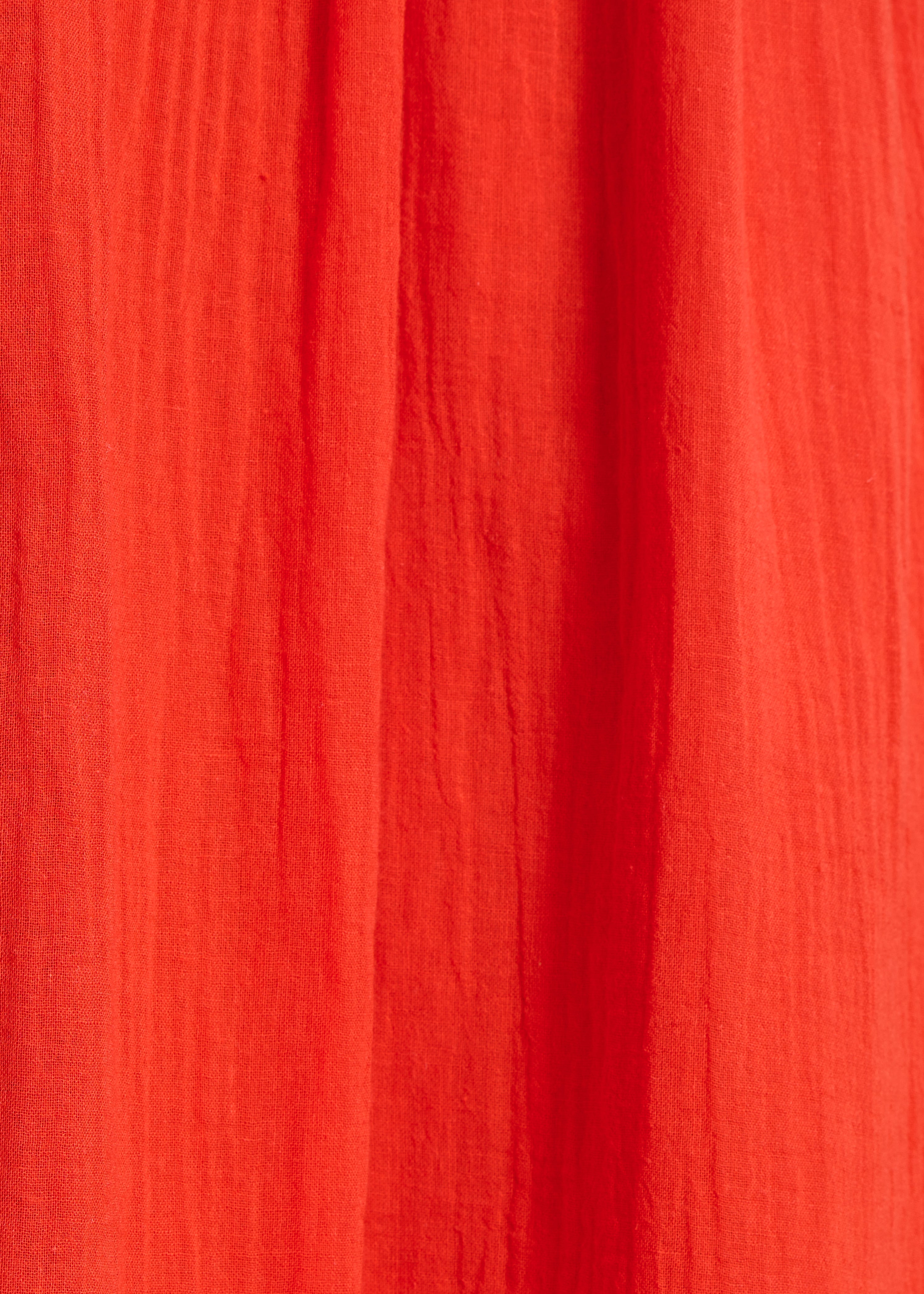 Long skirt in orange cotton voile